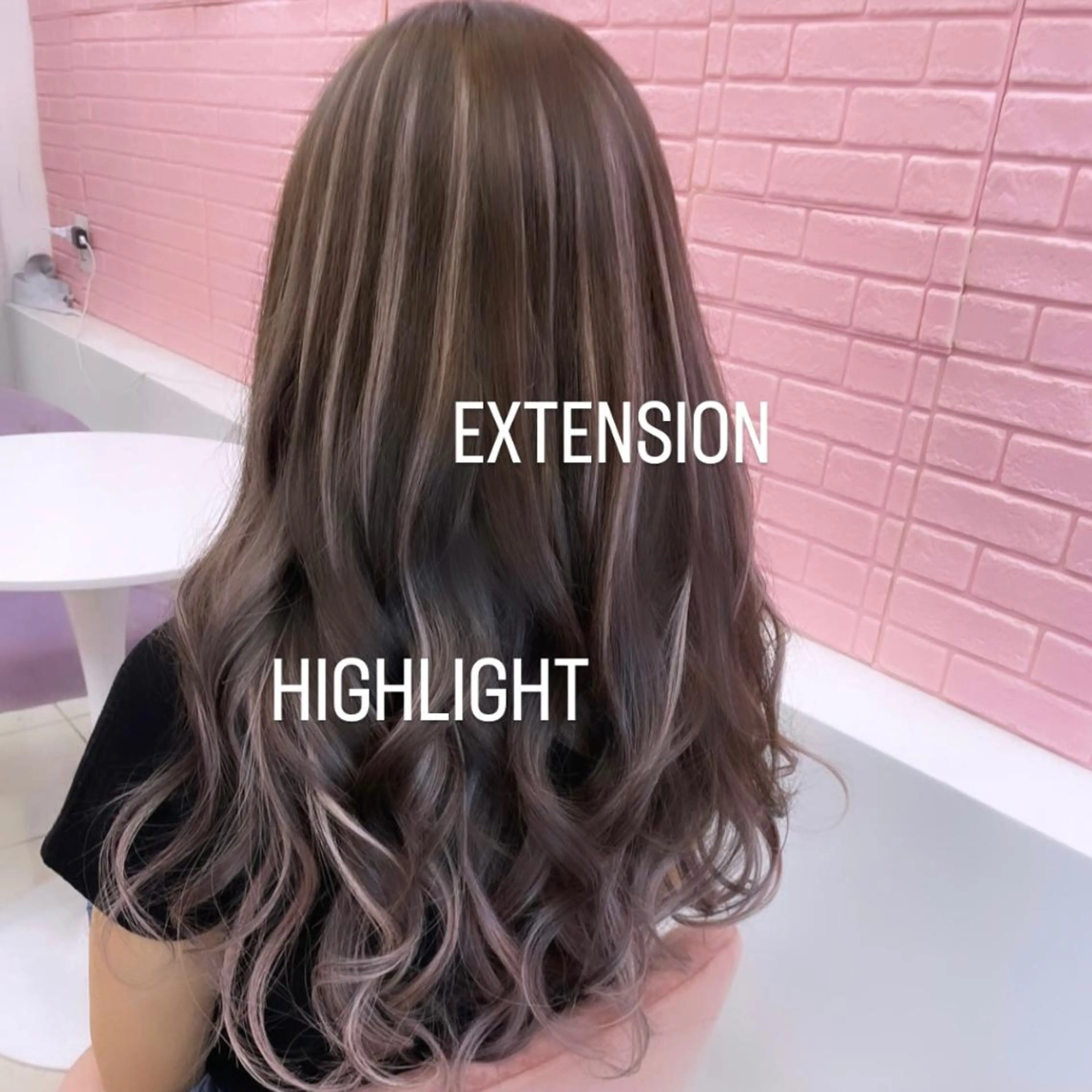 ロング カラー ヘアカラー エクステ エクステ🩵ブリーチ 韓国ヘア🩵KAEのヘアスタイル