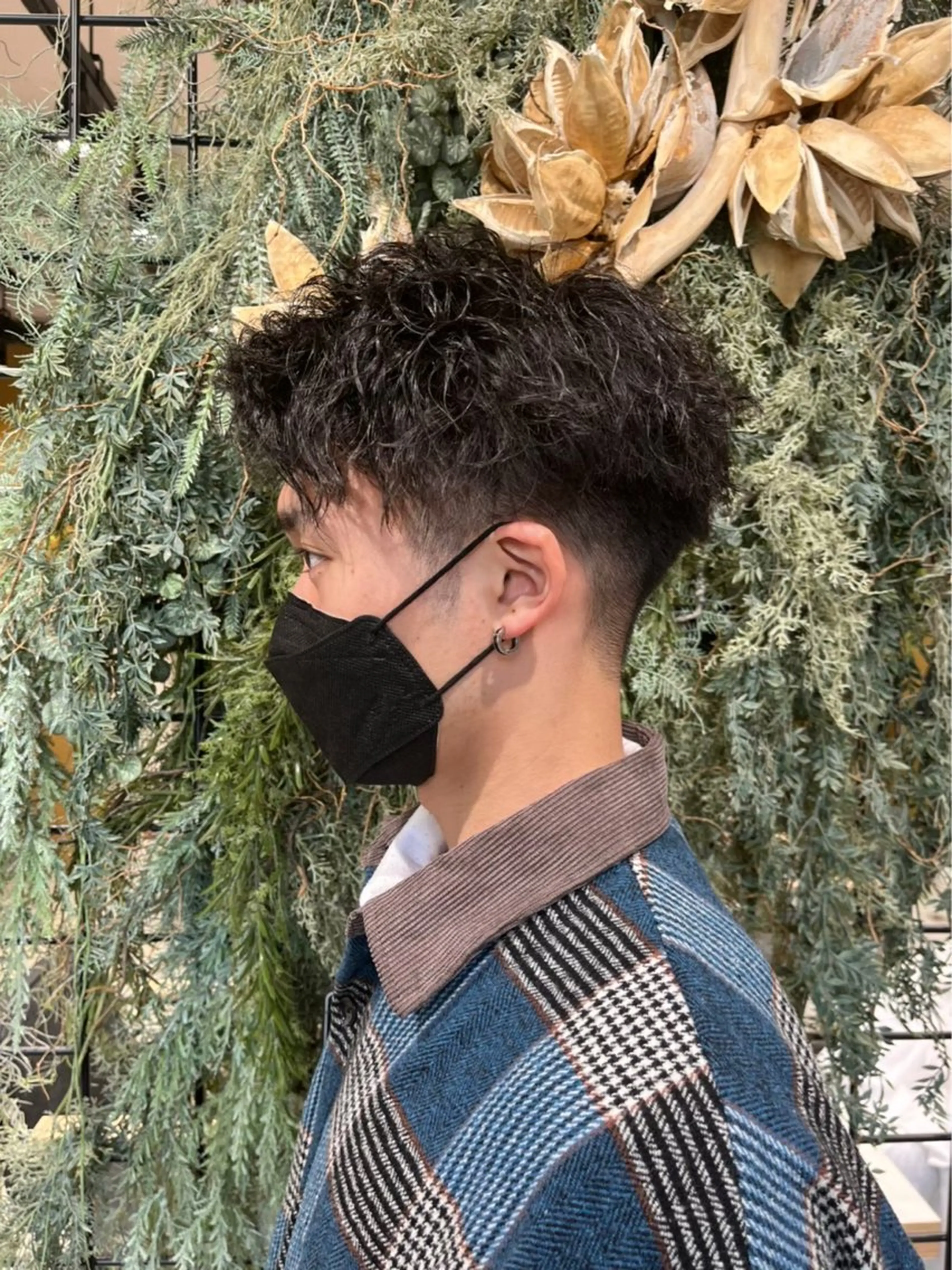 メンズ シャドウパーマ/ 波巻きパーマ/三鷹のヘアスタイル