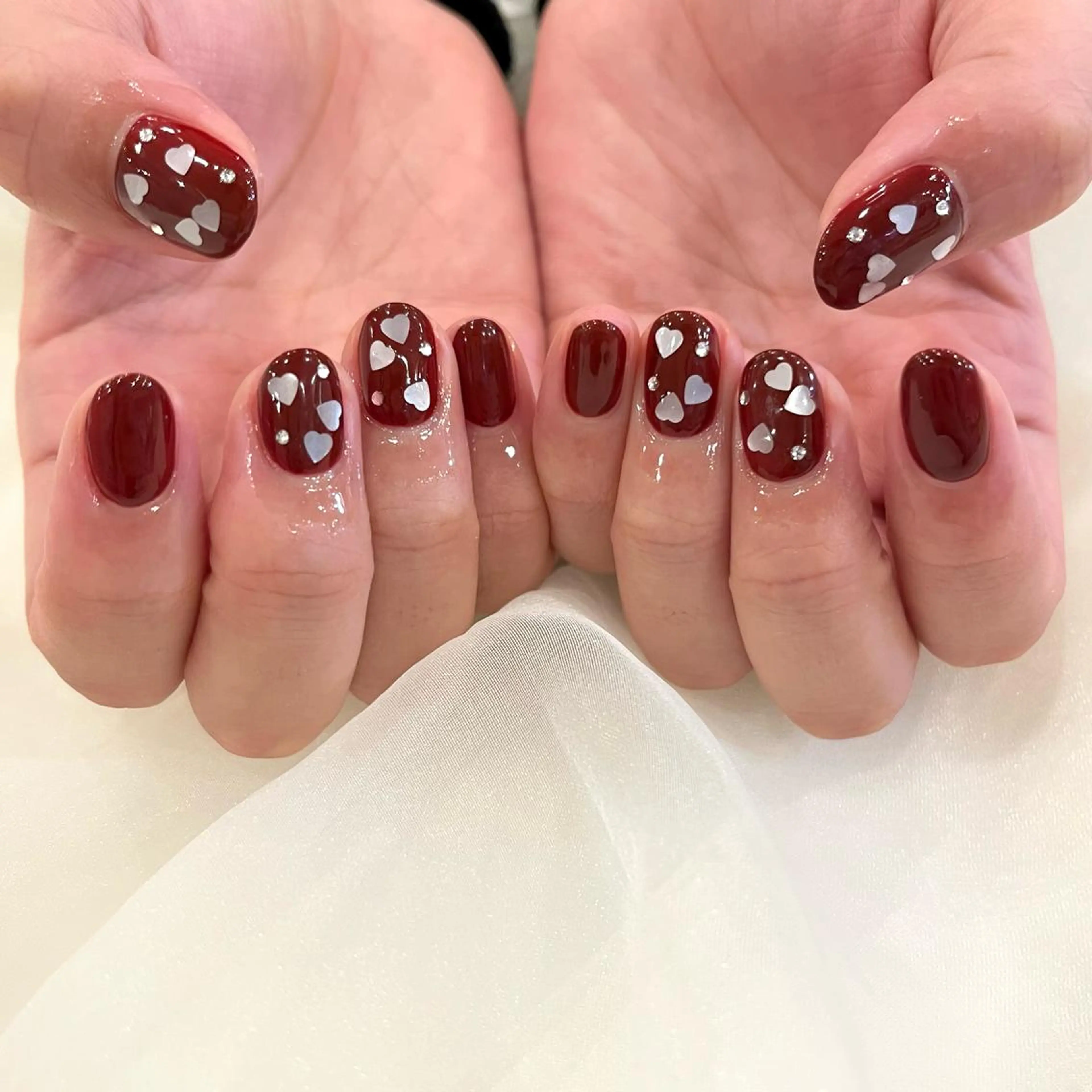 ネイル ハート 坂本 望のネイルデザイン