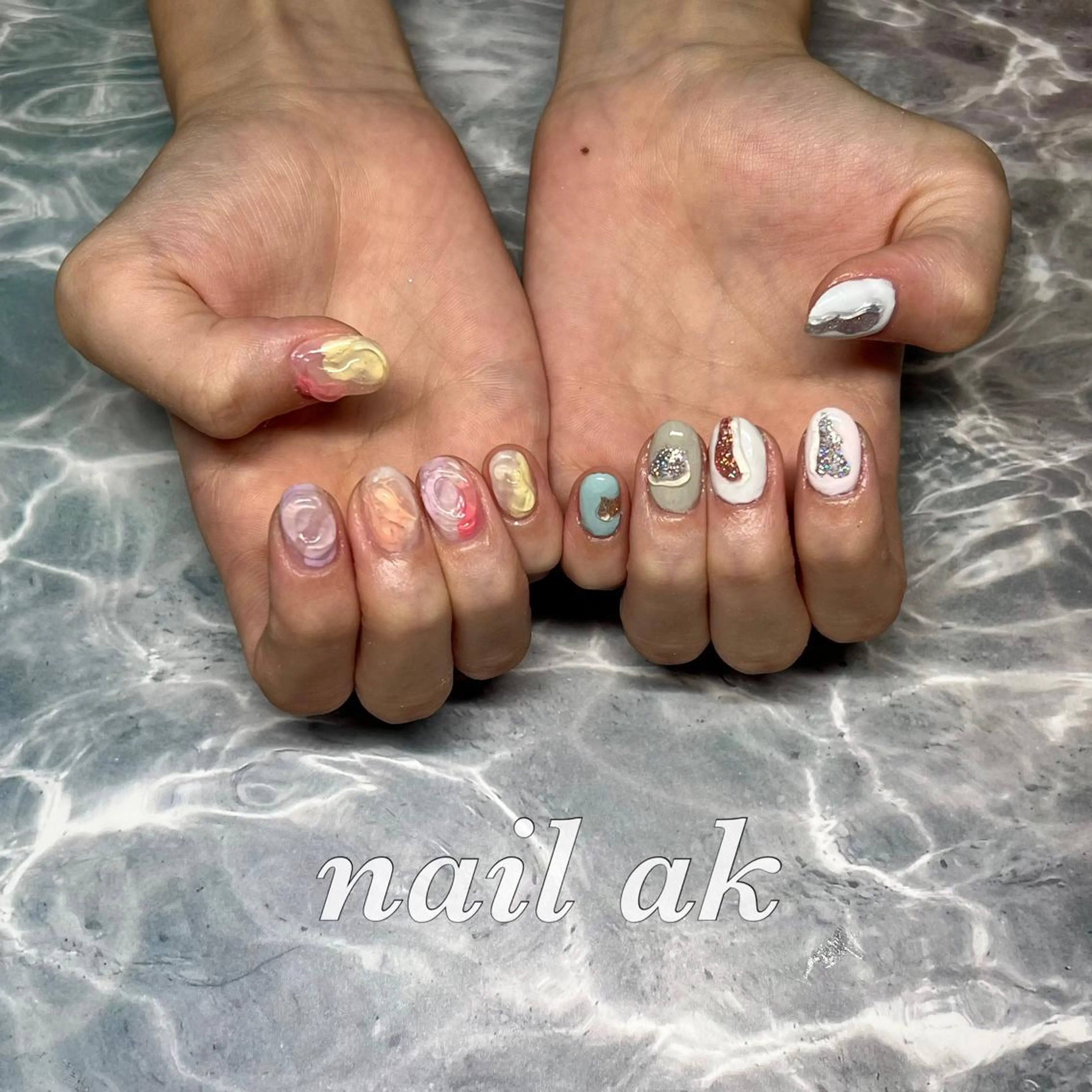 ネイル ハンドネイル ak nail .のネイルデザイン