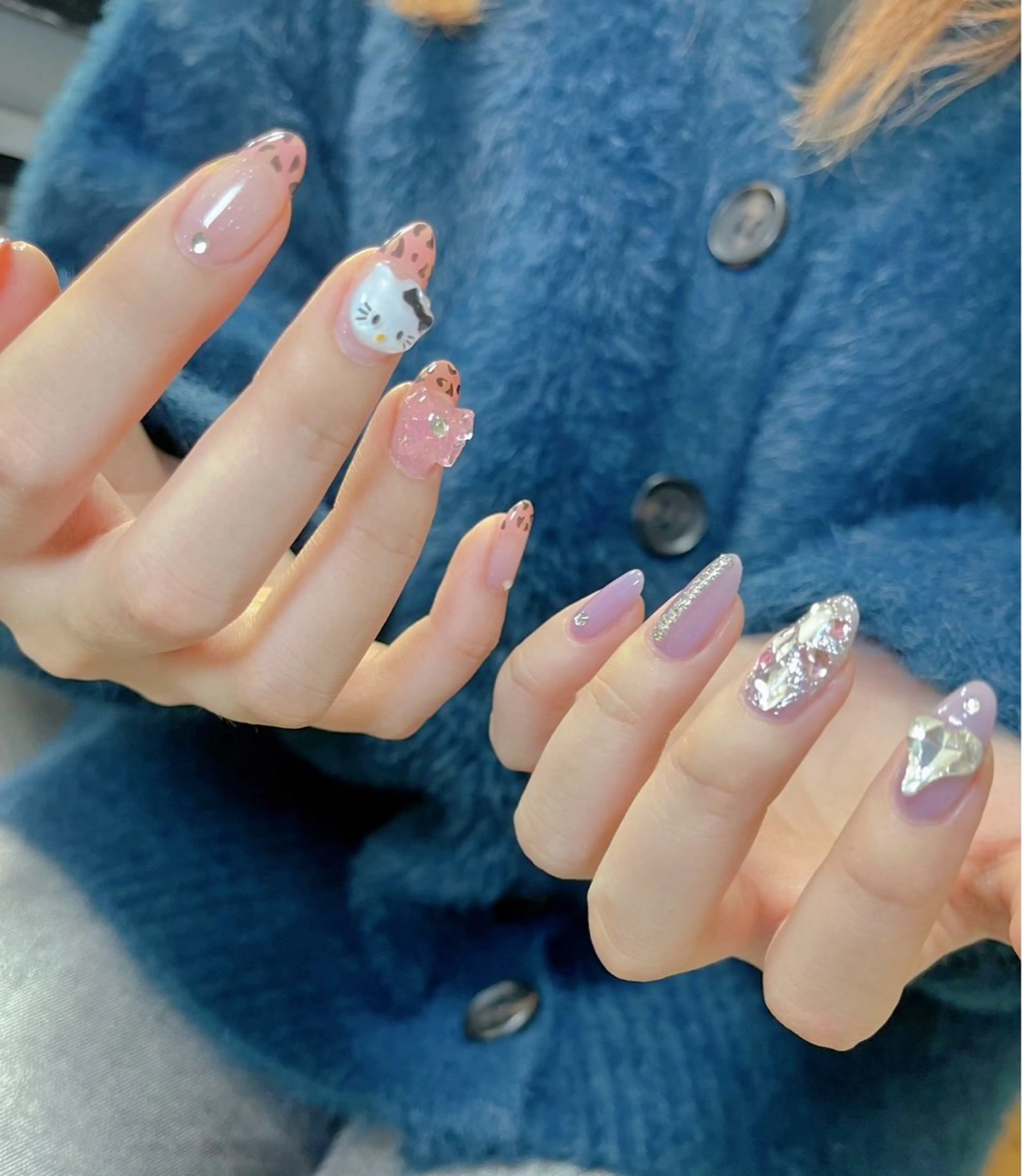 ネイル キラキラネイル 持ち込み ハンドネイル BabyYouMi nailのネイルデザイン