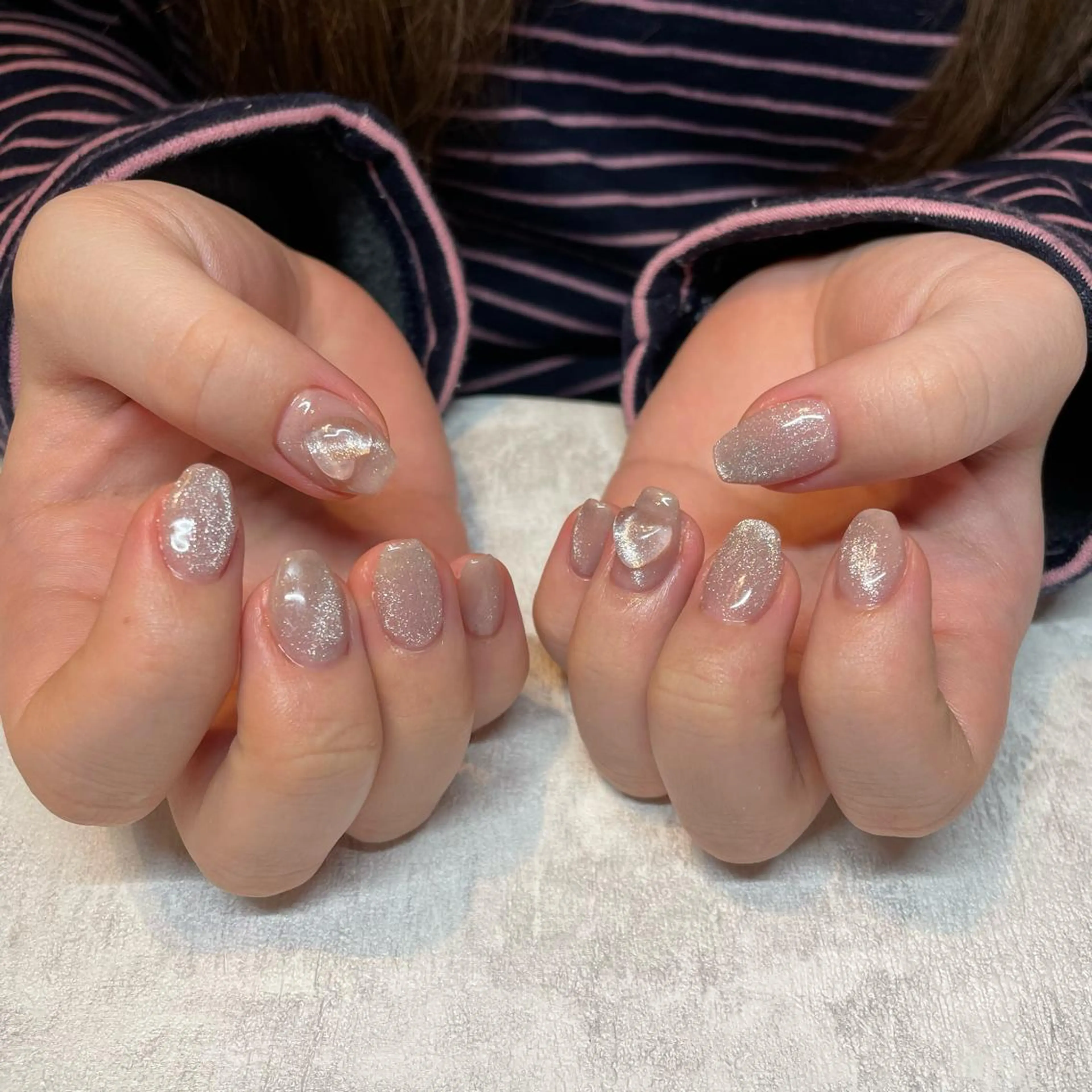 ネイル ハート ハンドネイル Tocowaka マエダのネイルデザイン