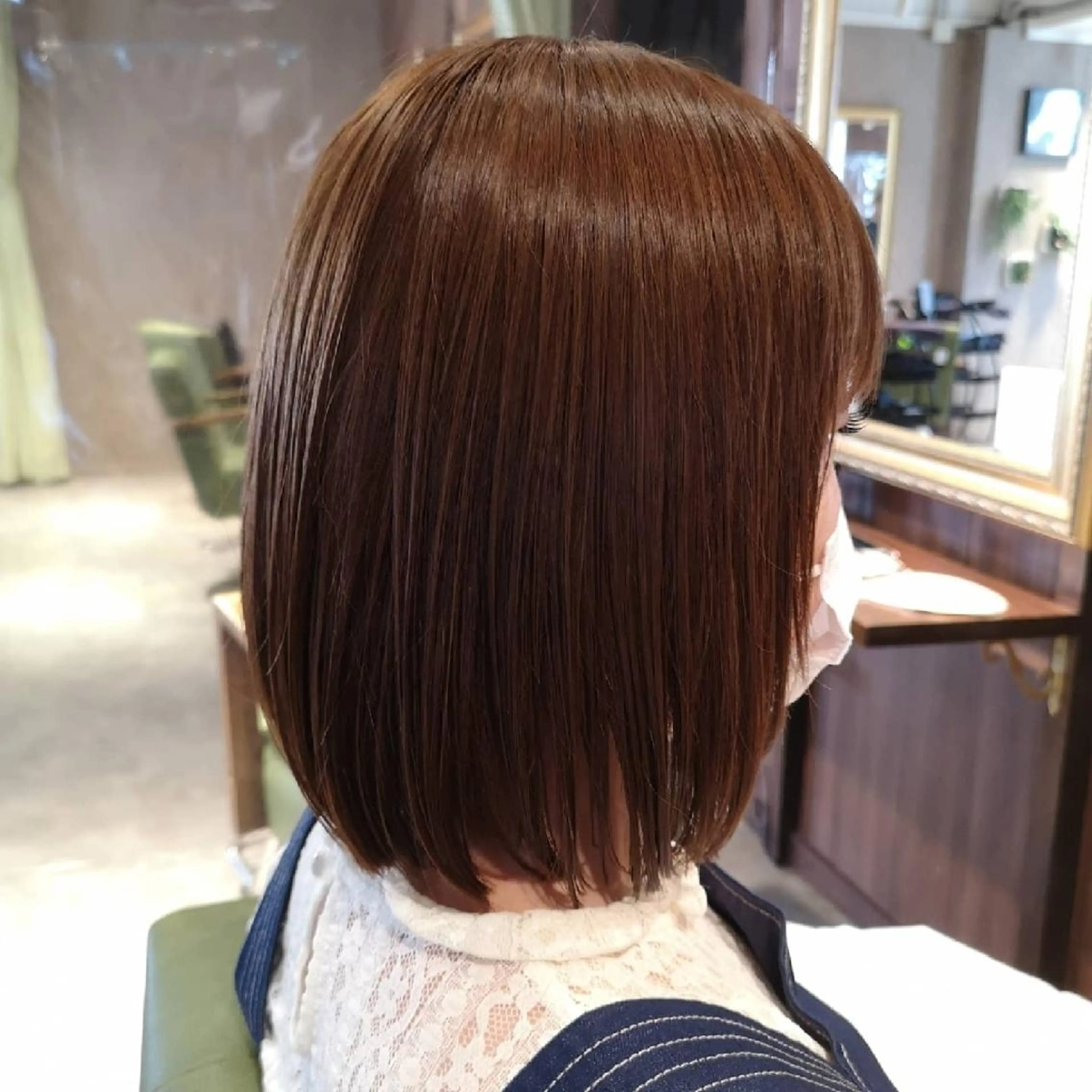 ミディアム カラー ボブ カット トリートメント ✨艶髪✖癒し✨🍀 miyazawaのヘアスタイル