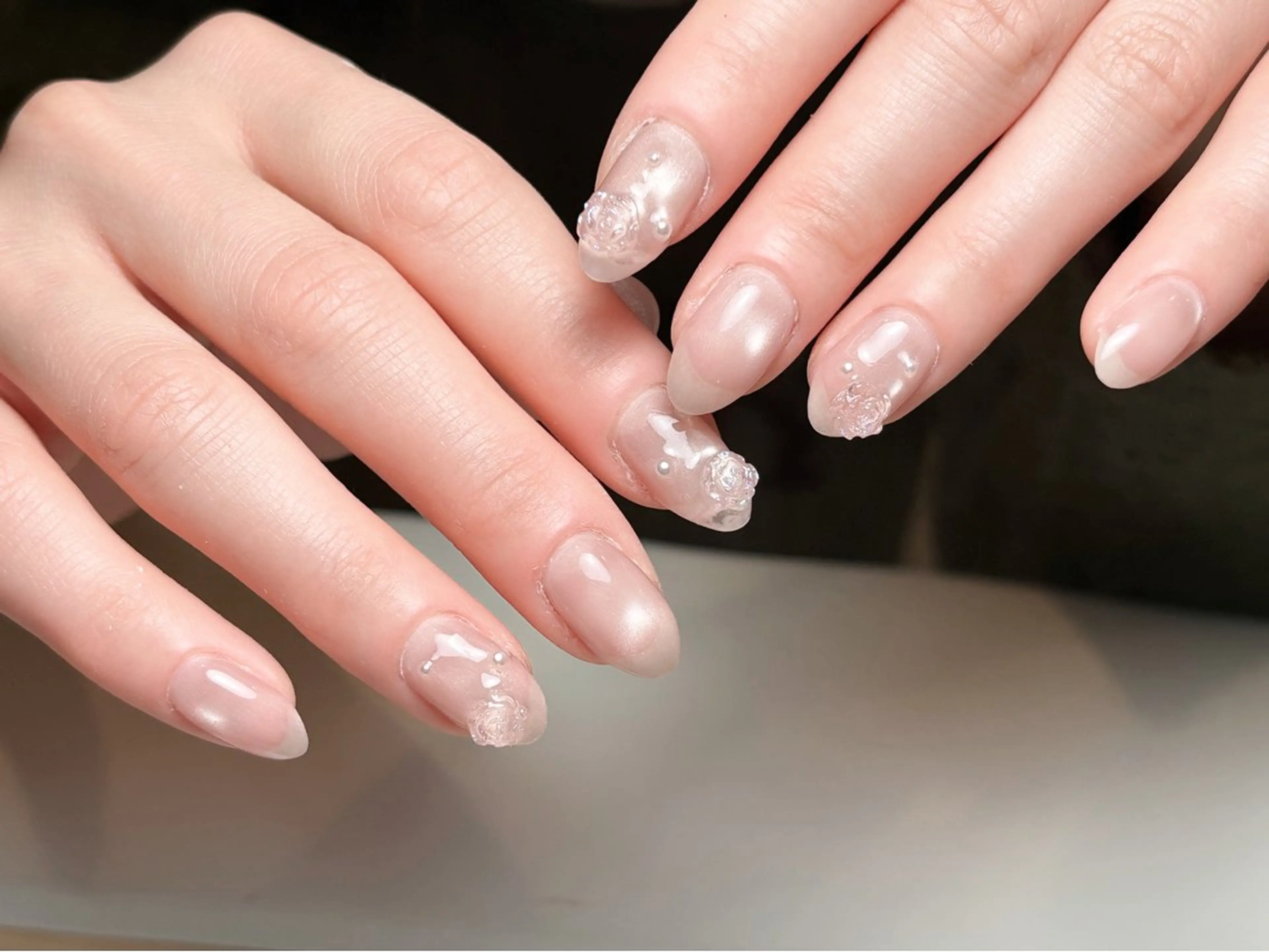 ネイル アートネイル フラワーネイル 持ち込み ブライダルネイル Wilu nail 二子新地駅徒歩30秒のネイルデザイン