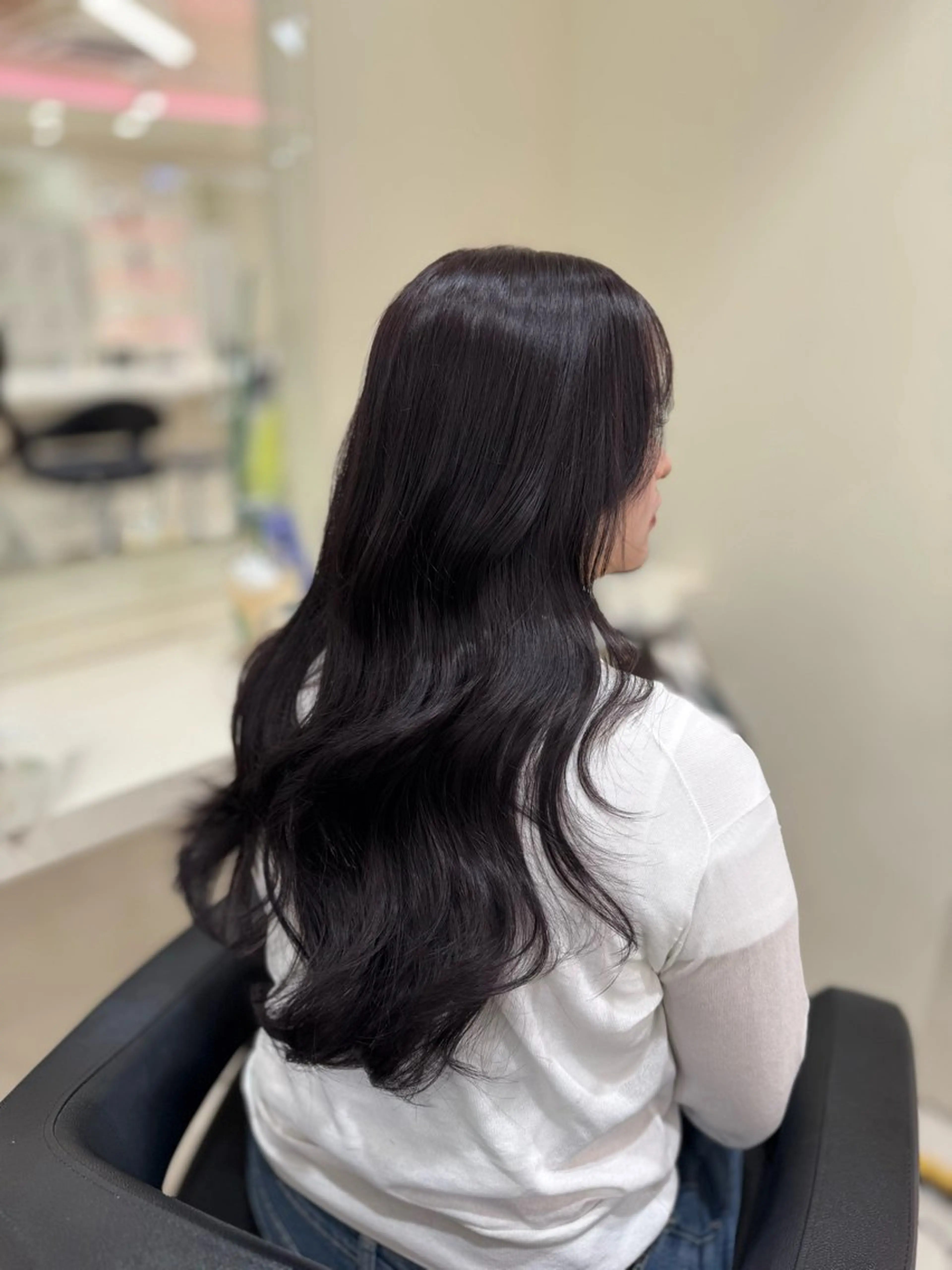 ロング 髪質改善 韓国風ヘア 似合わせカット カット ヘアカラー トリートメント 韓国ヘア×髪質改善 齋藤晴のヘアスタイル