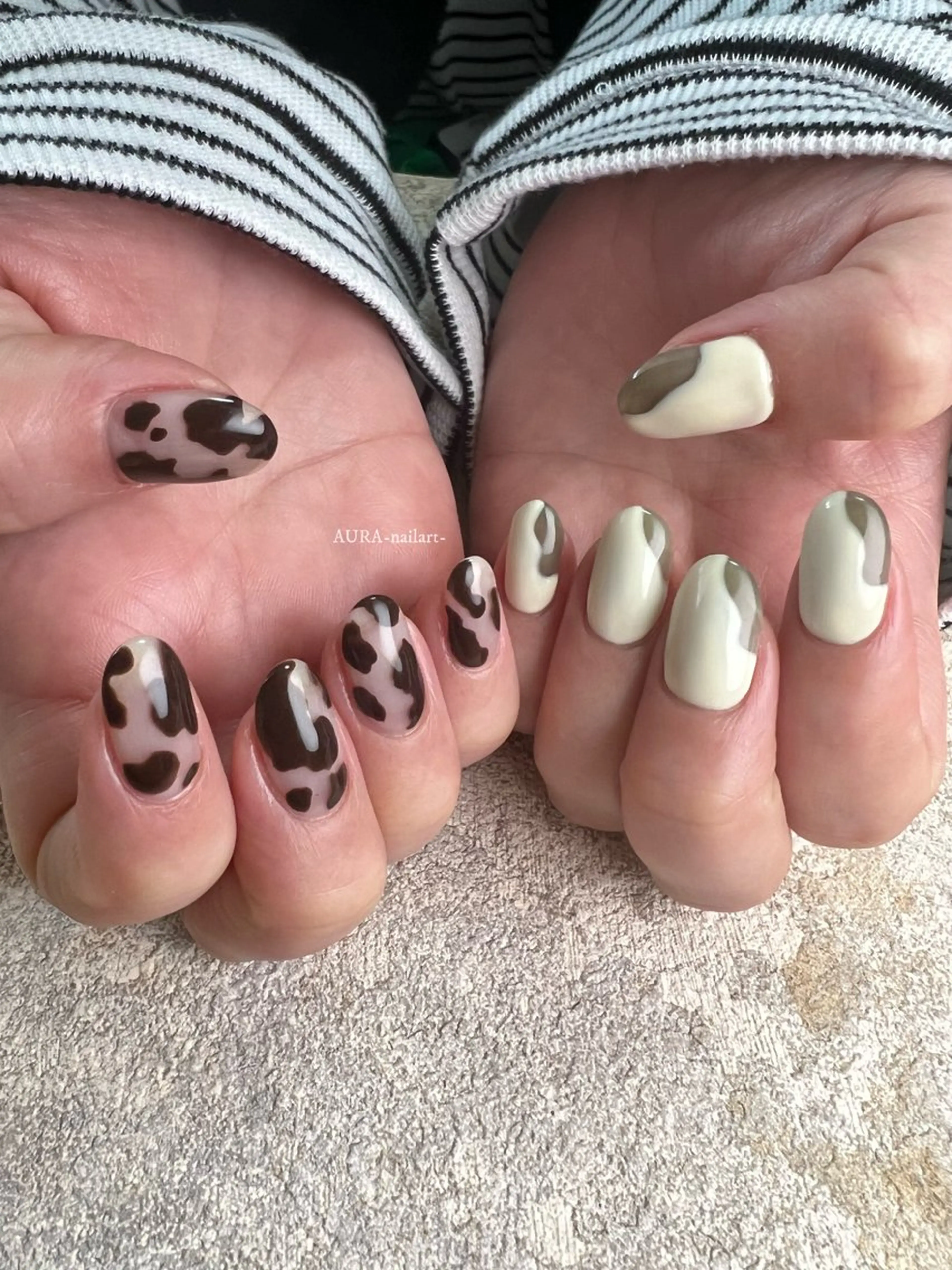 ネイル ハンドネイル AURA nailartのネイルデザイン