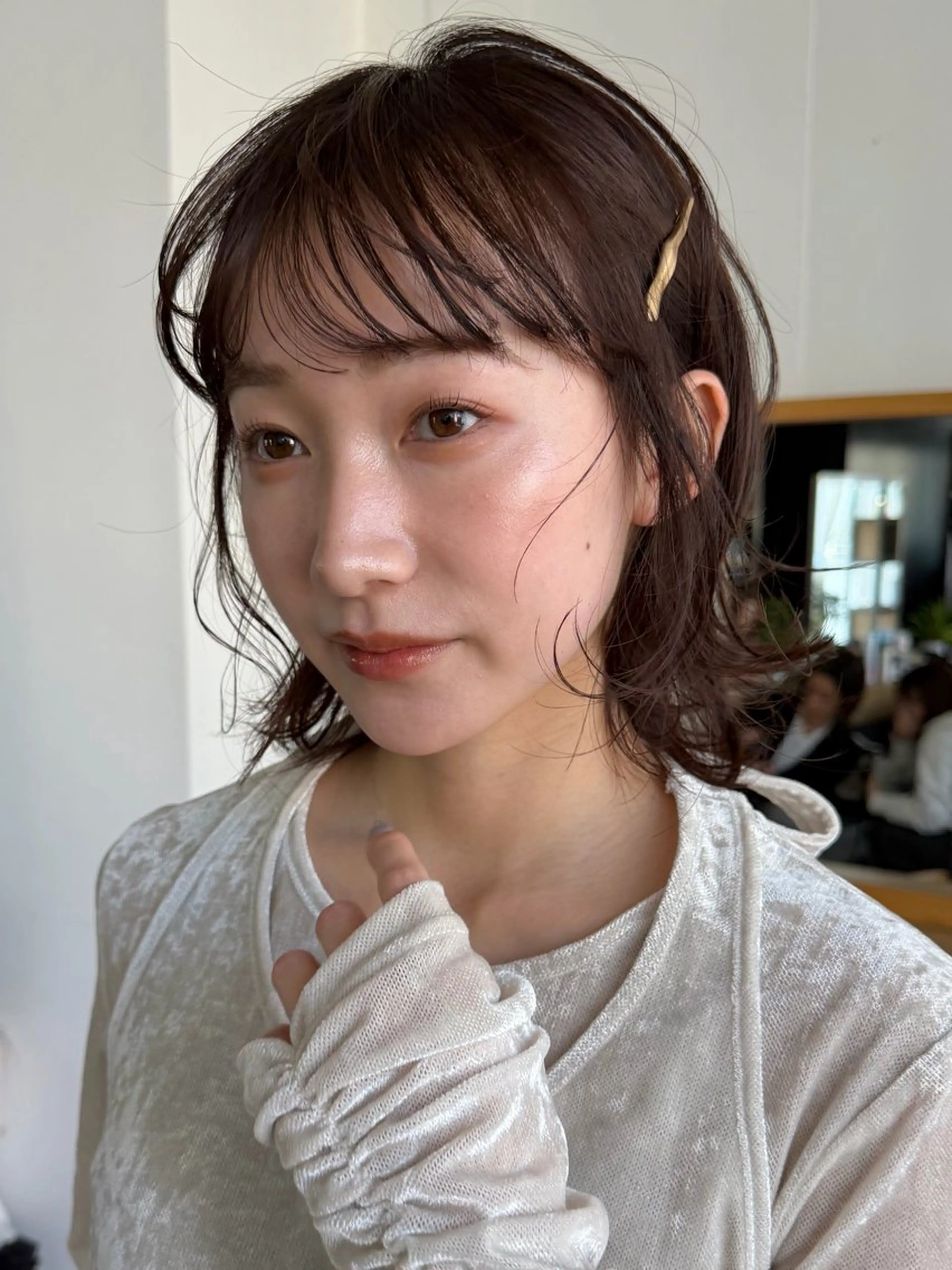 ミディアム ryona🎀 /ボブ/ブロンドのヘアスタイル