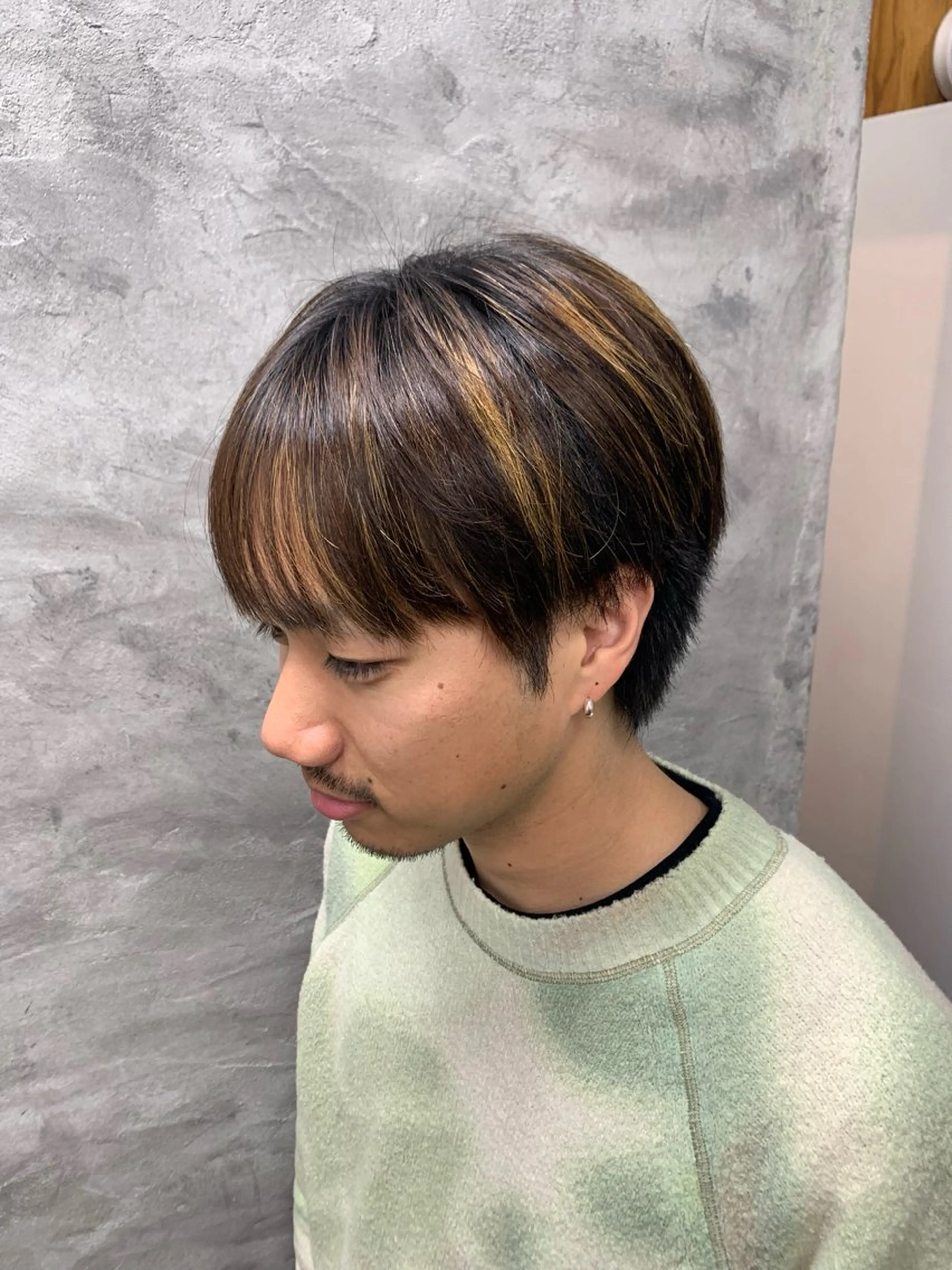 メンズ ルプラボウ/艶カラー /縮毛矯正/いくとのヘアスタイル