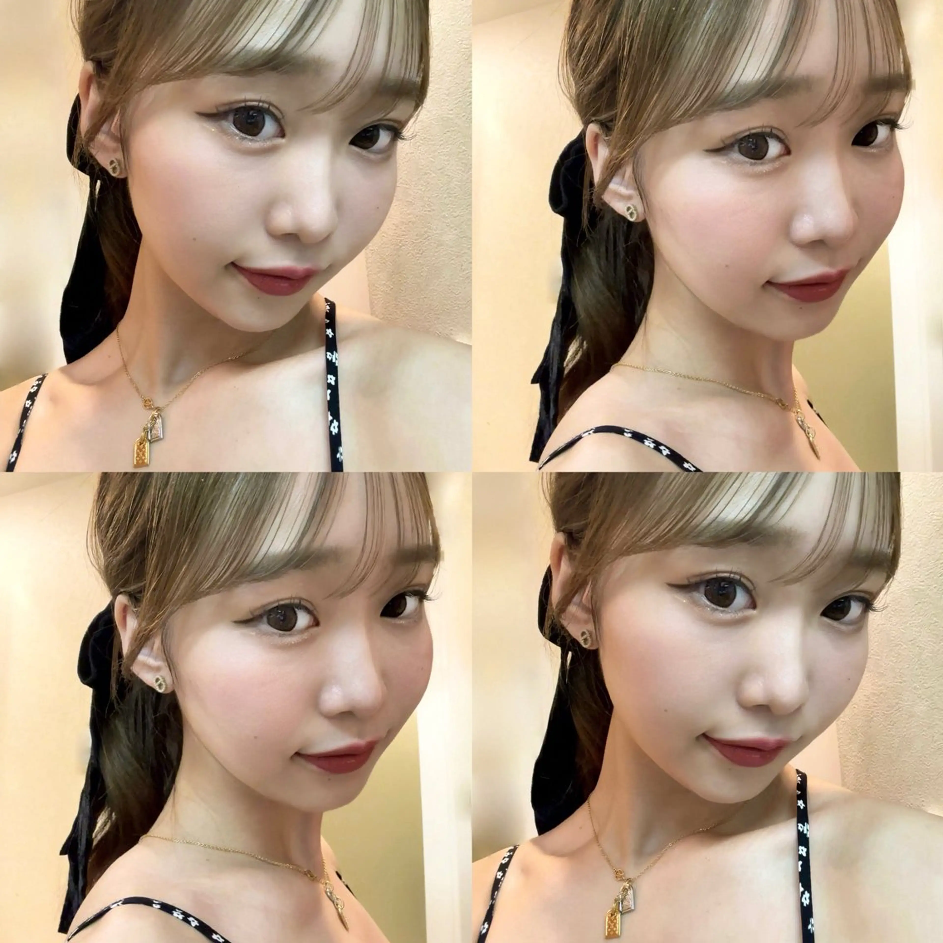 ミディアム カラー ベージュカラー オリーブベージュ 盛れる顔周り /透明感/かりん🎀のヘアスタイル