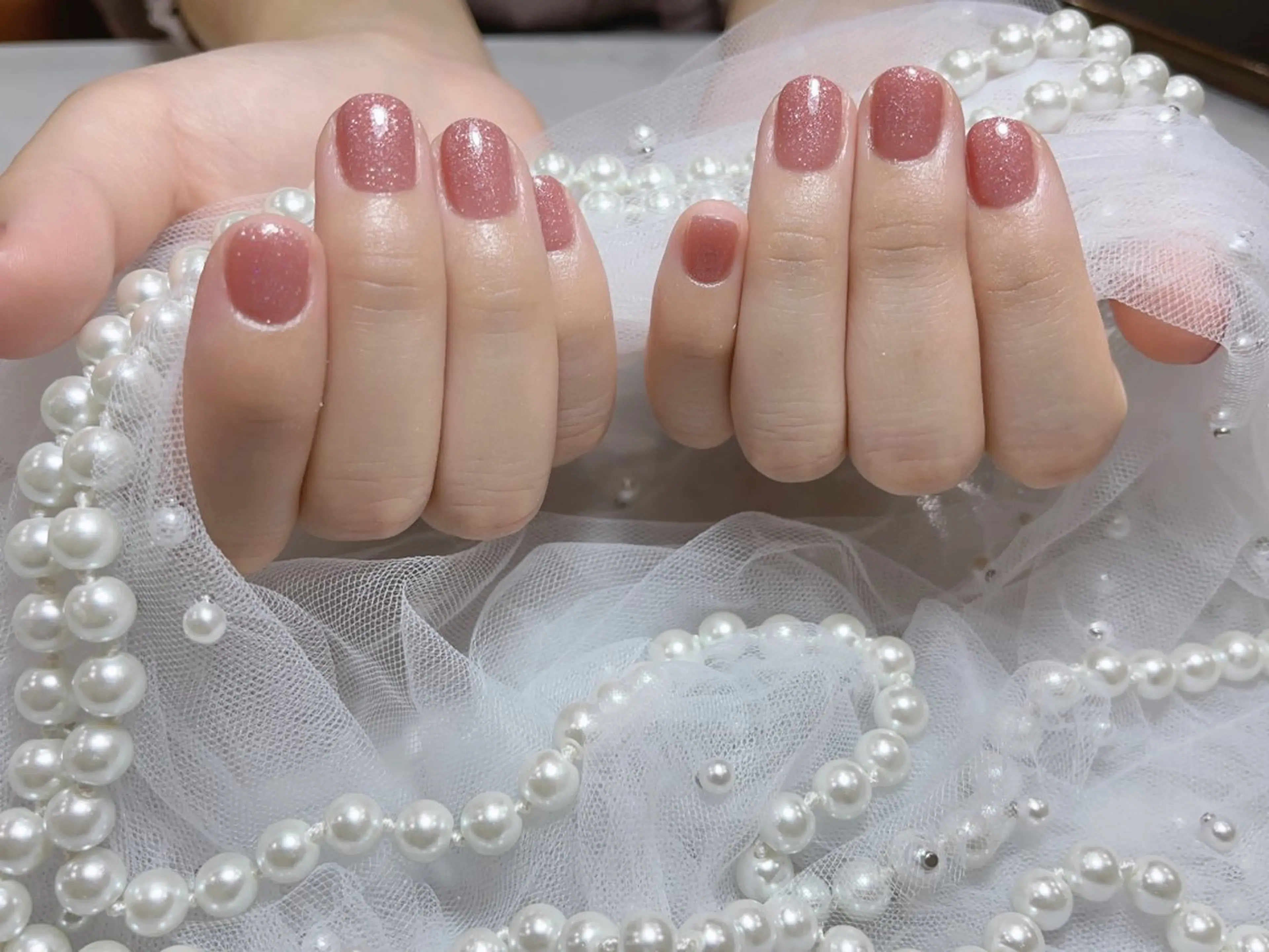 ネイル アートネイル フラッシュネイル フレンチネイル ガラスフレンチ グラデーション M2beauty Renaのネイルデザイン