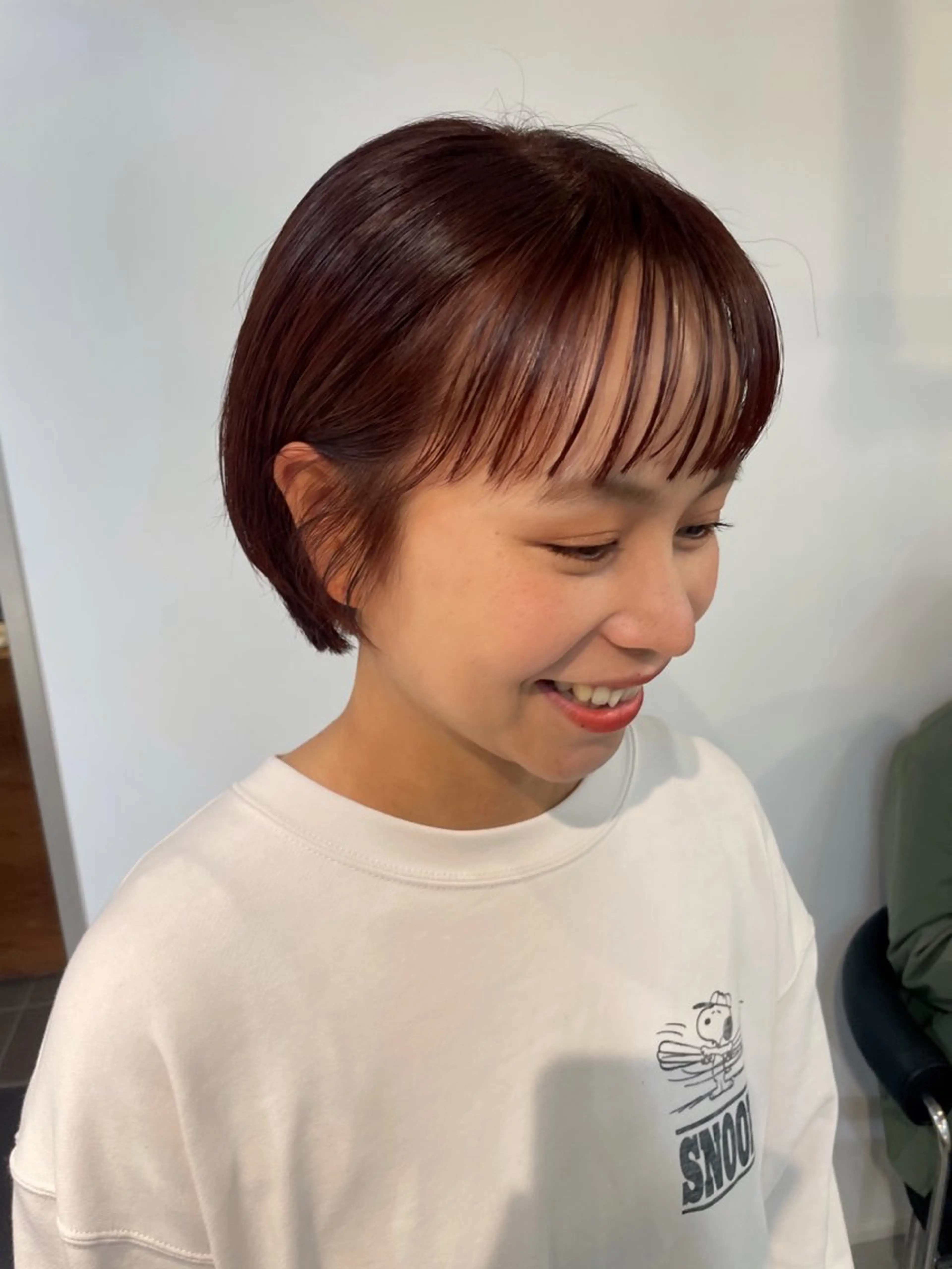 ショート 丸みショート ショートヘア カット ヘアカラー トリートメント fit/ madokaのヘアスタイル