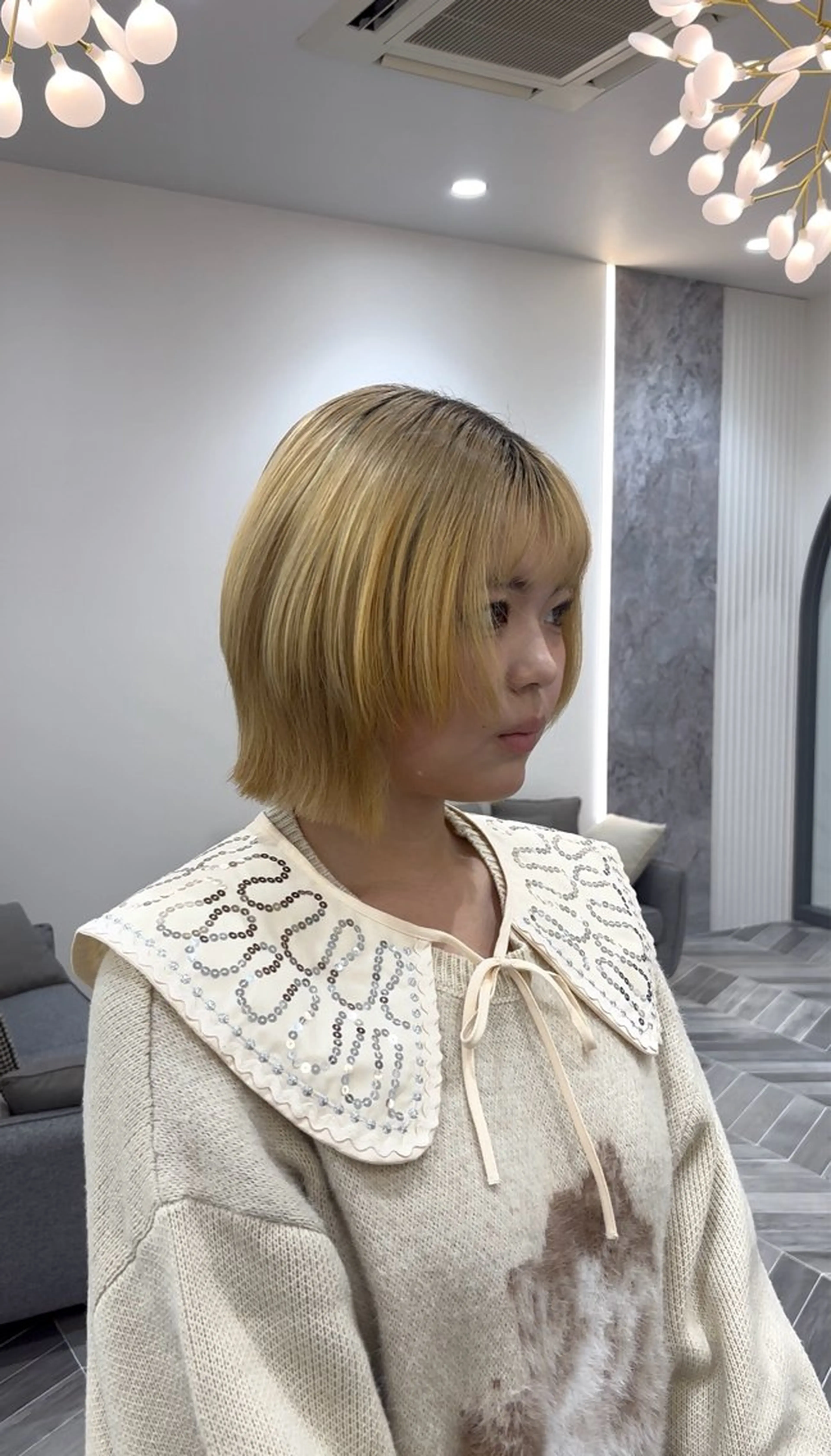 ショート ボブレイヤー ボブ レイヤーカット カット earth新国道 ナナ🌱のヘアスタイル