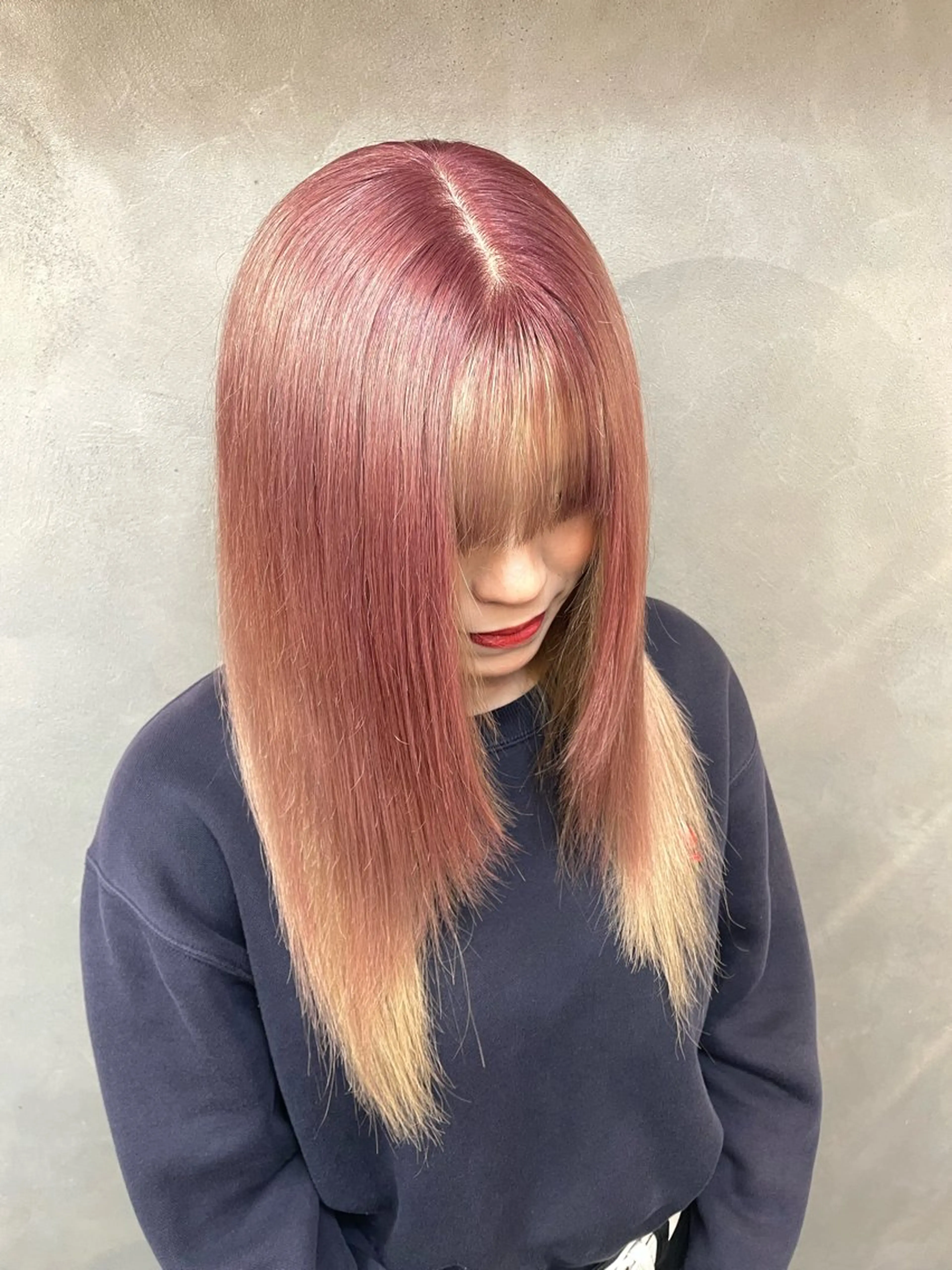 ロング カラー ベージュカラー ピンクカラー ヘアカラー TNB TOKYO所属・エクステ/コーンロウ KURUMI⛓️🔥のヘアスタイル