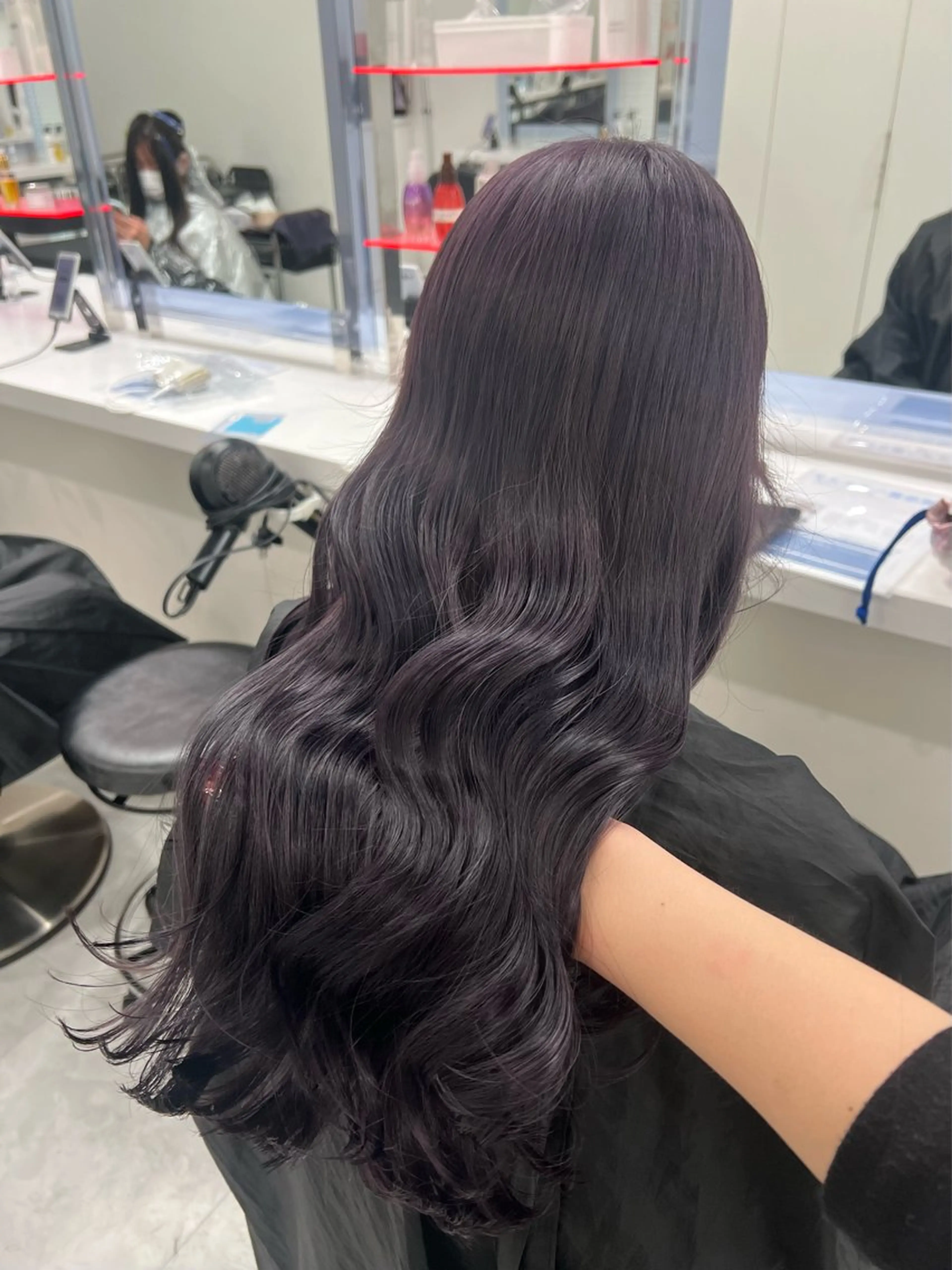 ✨就活、実習生にも👀✨黒染めはつかわない☑️暗髪ワンカラー＋オリジナルトリートメントの写真