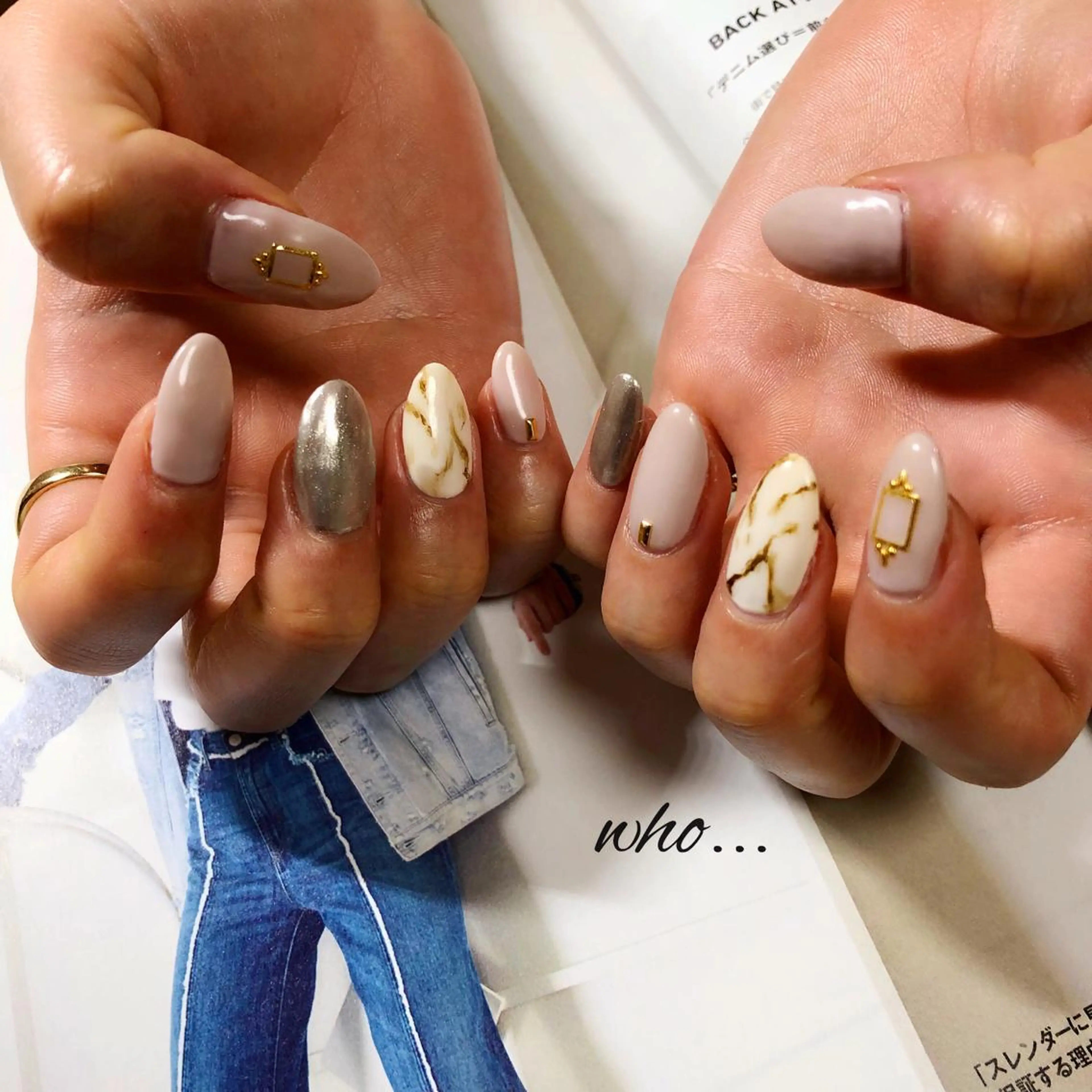 ネイル ミラーネイル NailSalon who...所属・n. fumikoのネイルデザイン