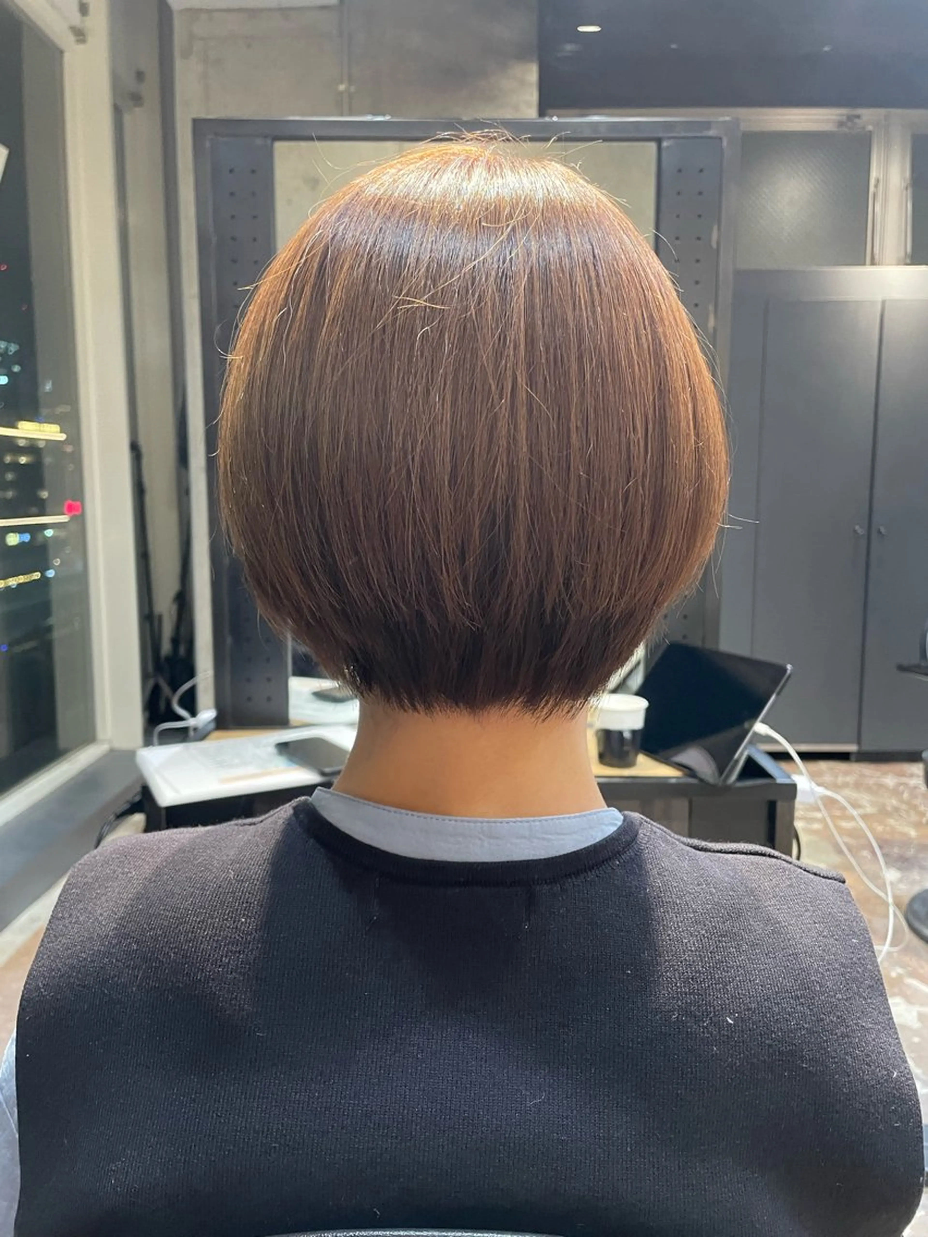 ショート カット 縮毛矯正 トリートメント パーマ/カット/ ショート/安松龍一のヘアスタイル