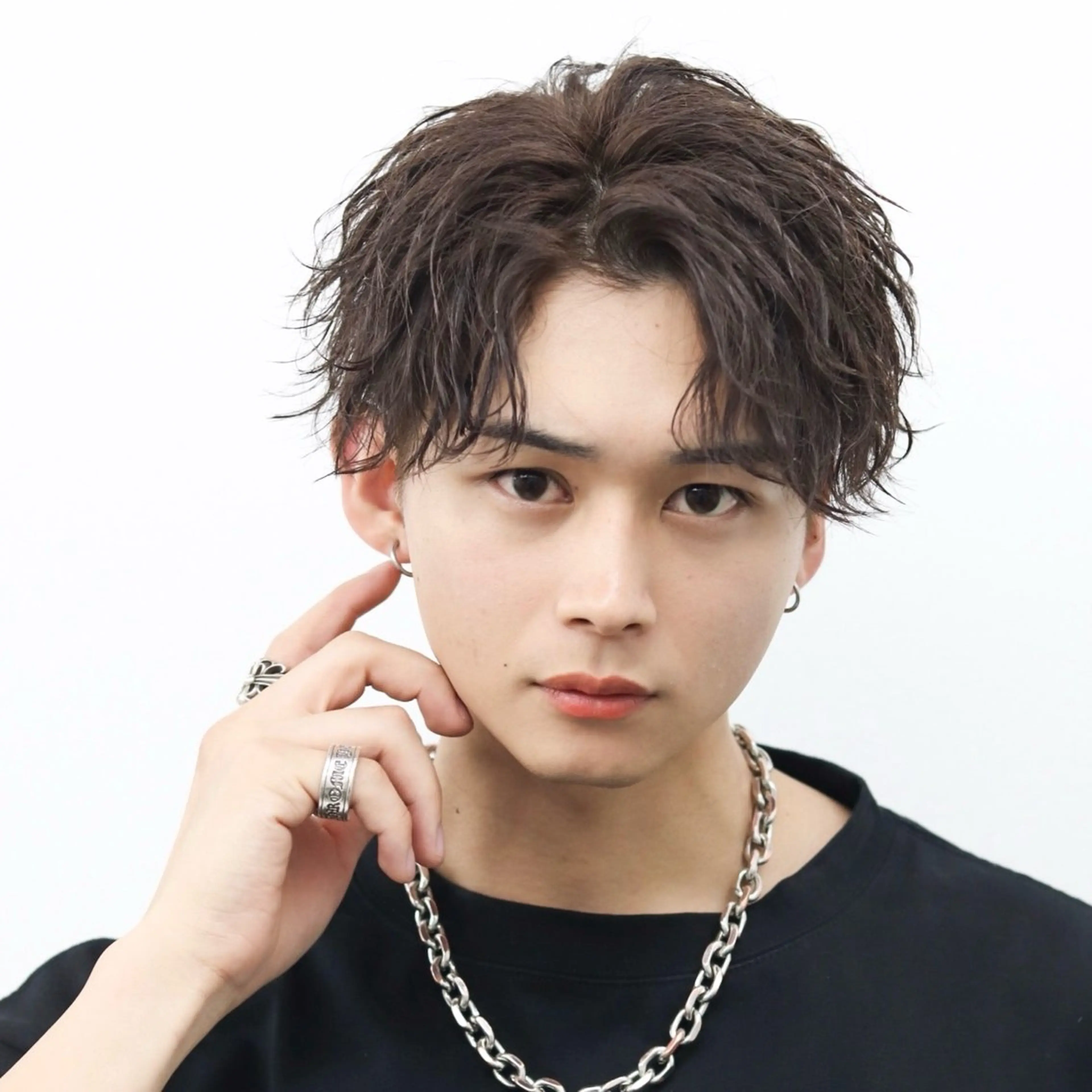 カラー パーマ メンズ センターパート カット パーマ 🔥メンズ🔥かっこ いいが正義！代表柿崎のヘアスタイル