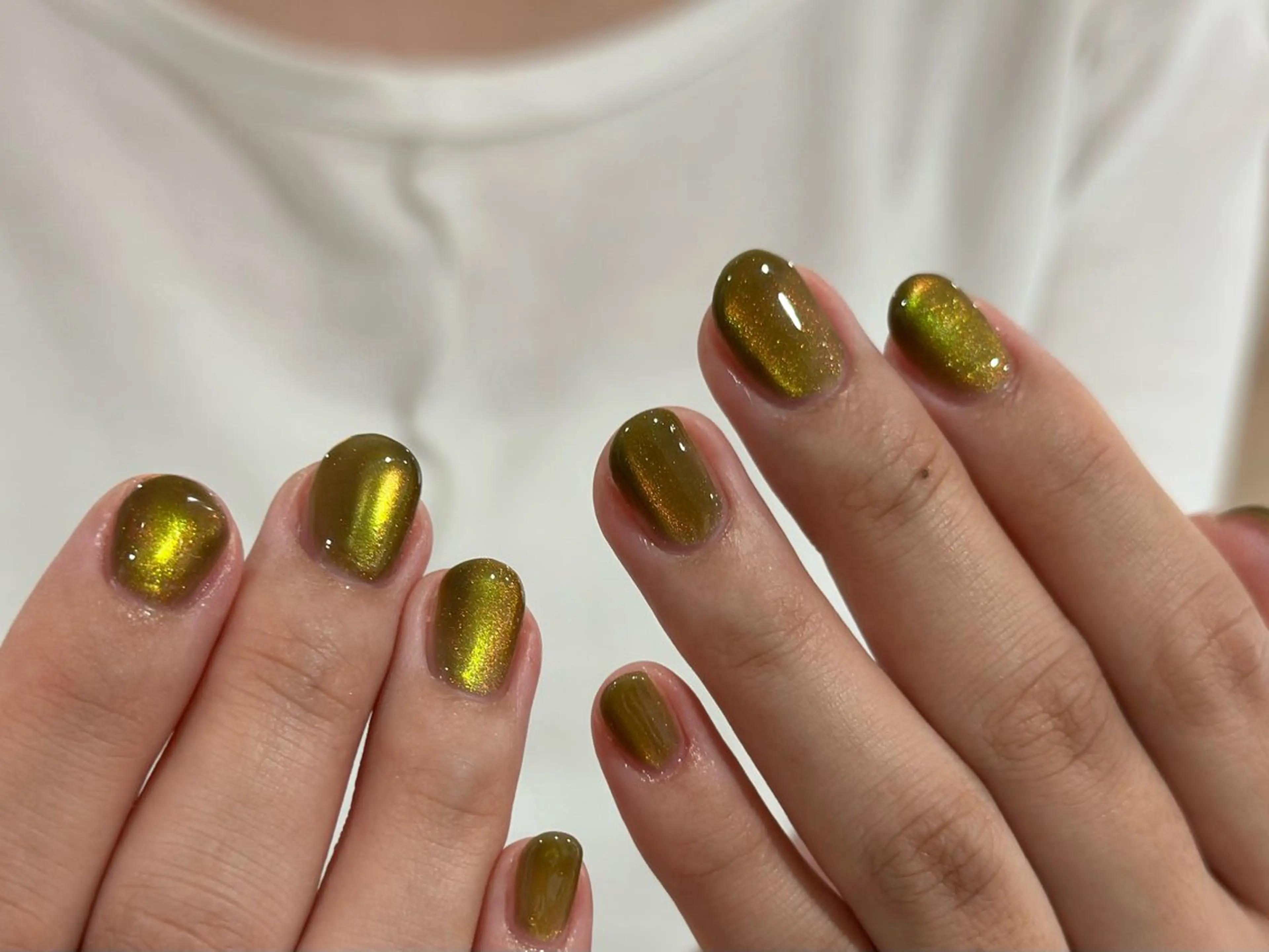 ネイル ゴールド マグネットネイル シンプルネイル ANOVA所属・ANOVA アノヴァのネイルデザイン