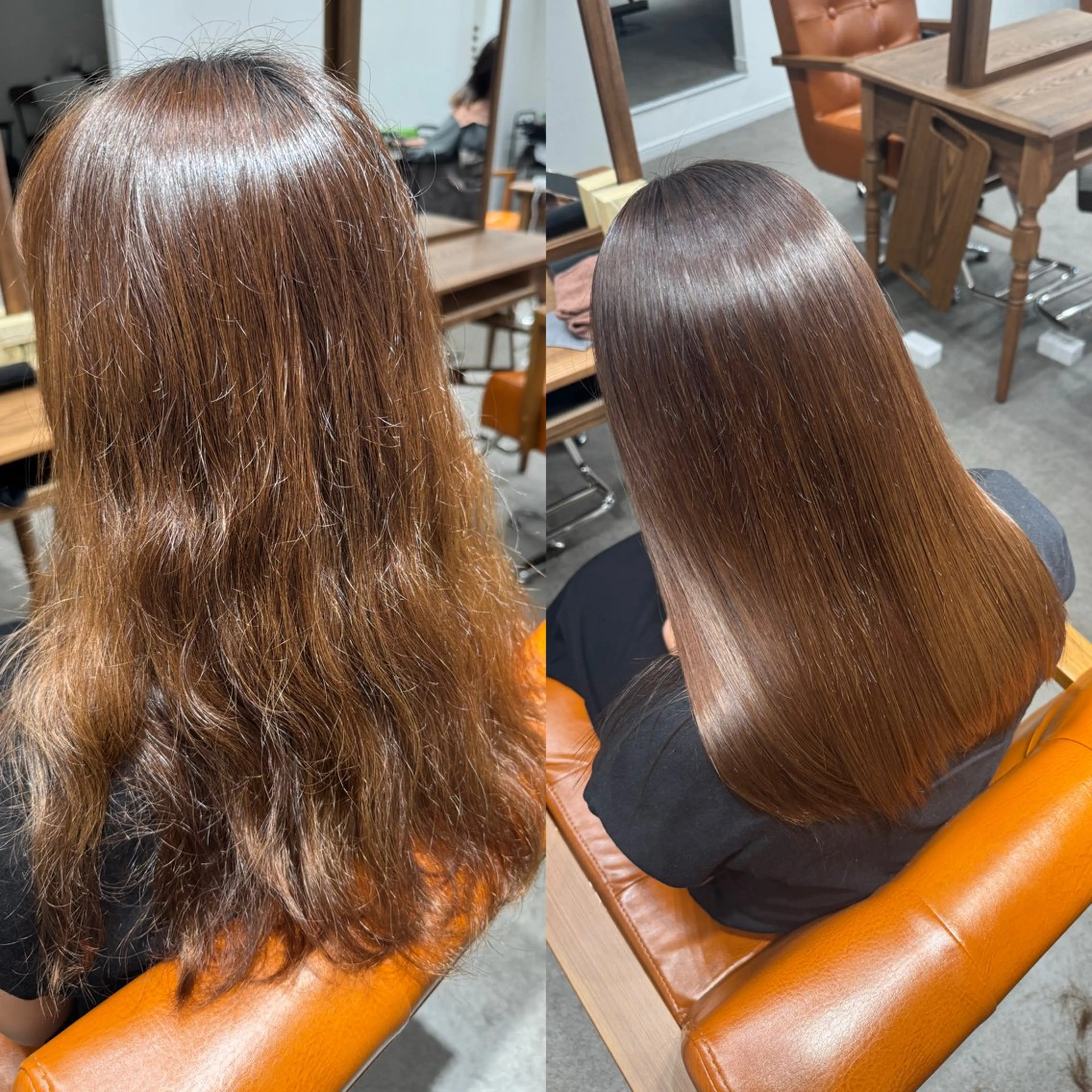 ロング カット 縮毛矯正 トリートメント 髪質改善縮毛✨ 泉谷彪芽のヘアスタイル