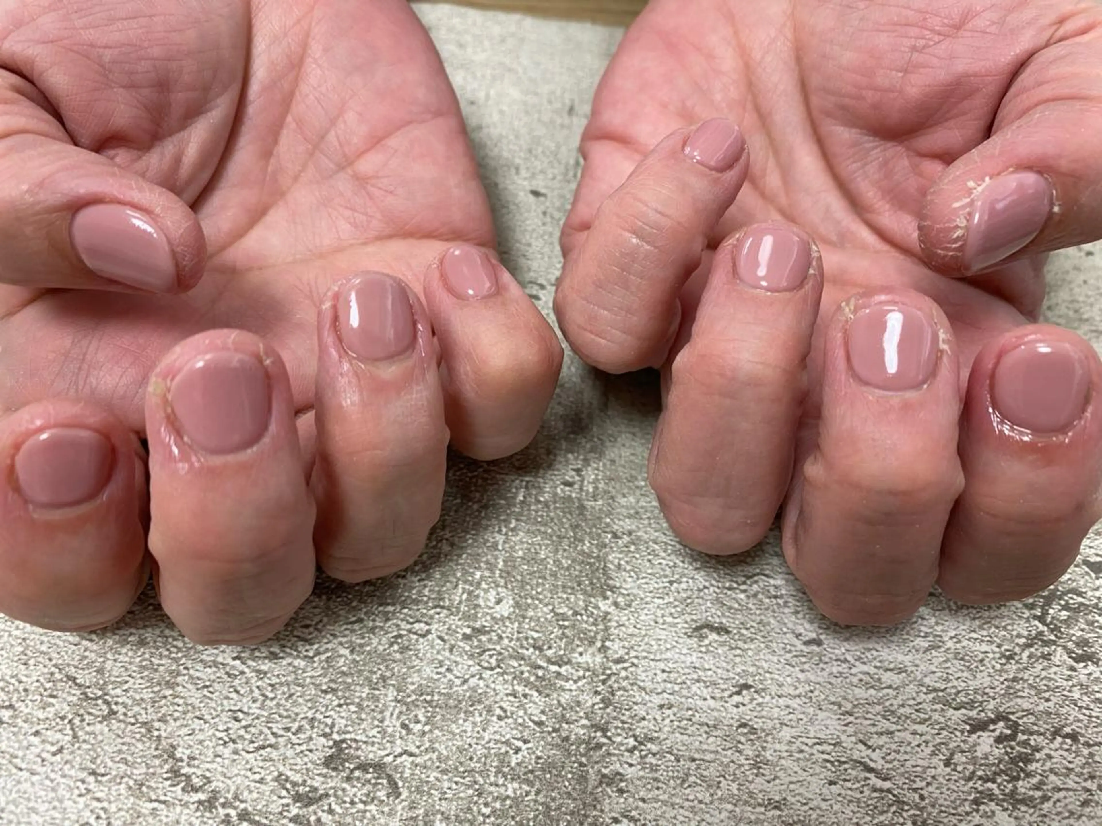 ネイル ワンカラーネイル ピンク ハンドネイル Mogu nail 二子玉川のネイルデザイン