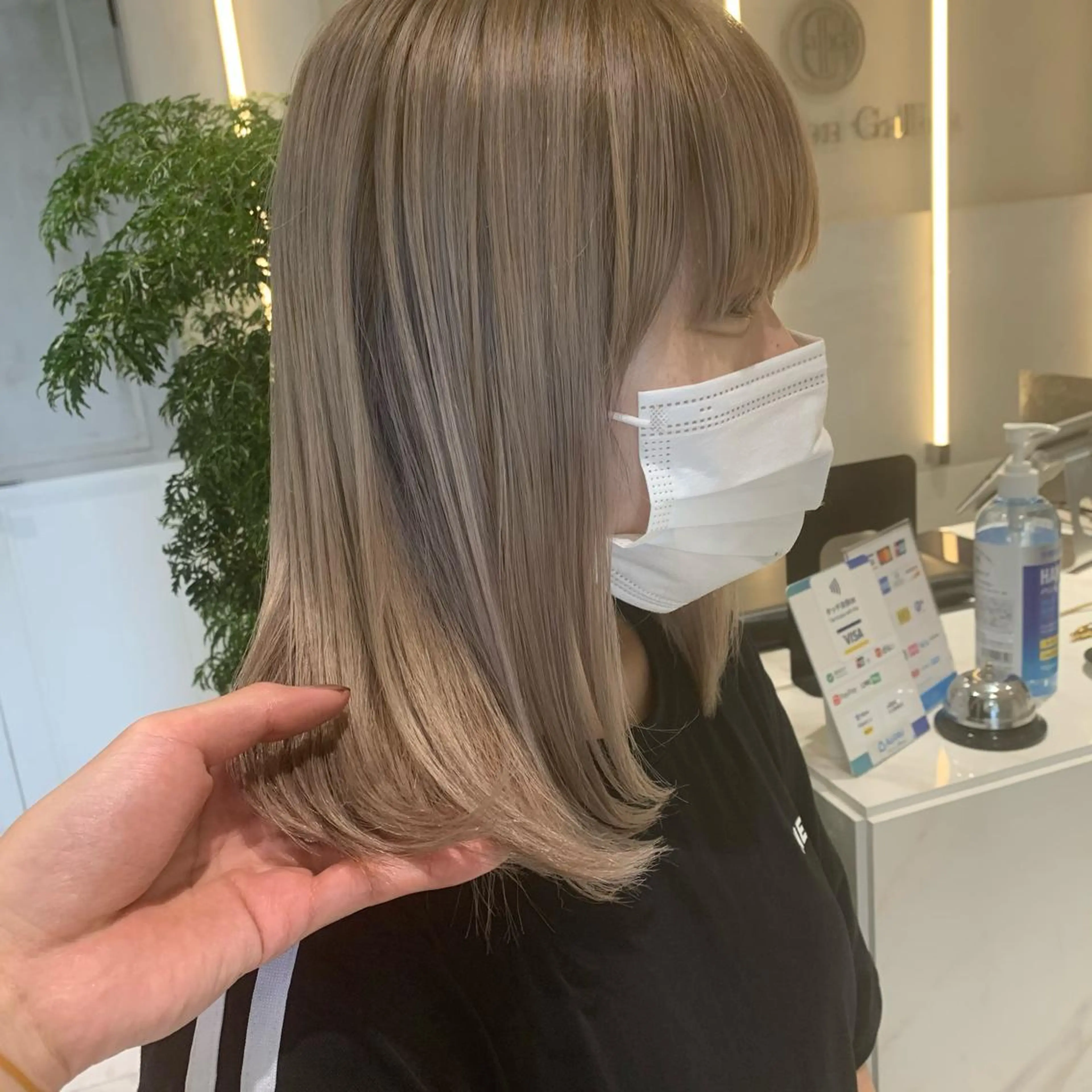 ミディアム ヘアカラー トリートメント ヘッドスパ ヘアセット 透明感 カラー✨有坂映哉のヘアスタイル