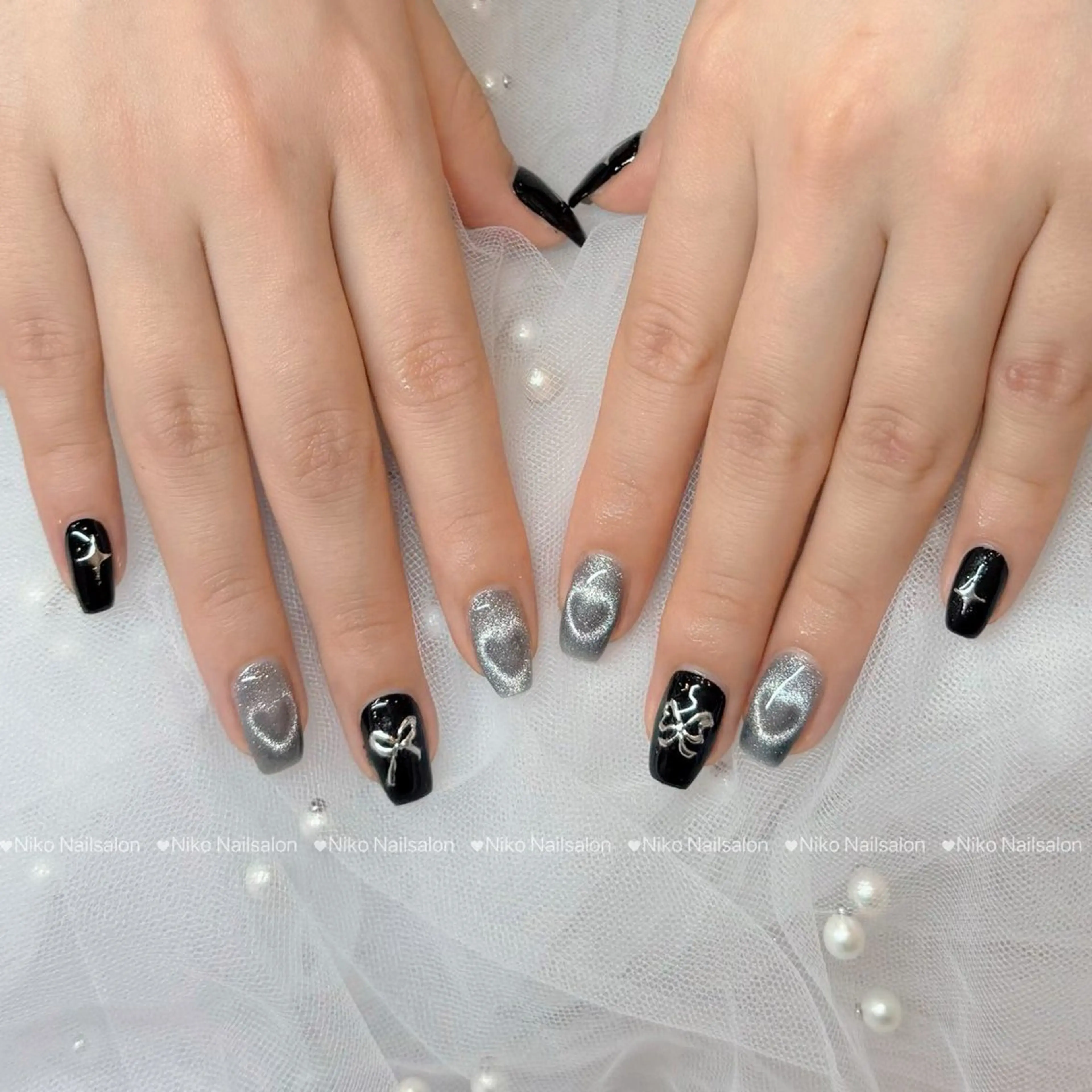 ネイル チークネイル 長さ出し フットネイル フレンチネイル ジェルネイル ハンドネイル Niko Nail salon 銀座本店のネイルデザイン