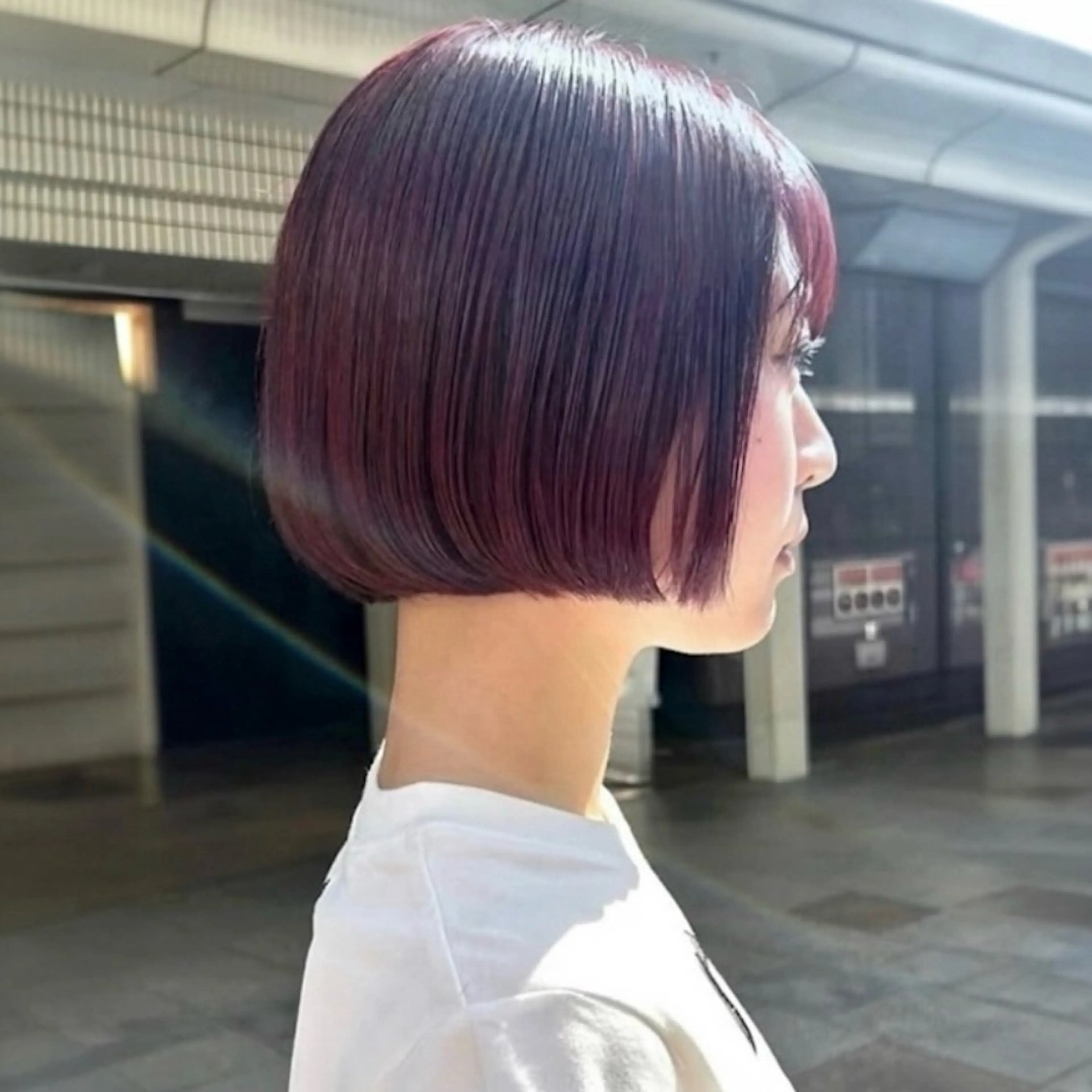 ショート カラー ボブ カット ヘアカラー トリートメント 清水優/ボブ /レイヤーボブのヘアスタイル