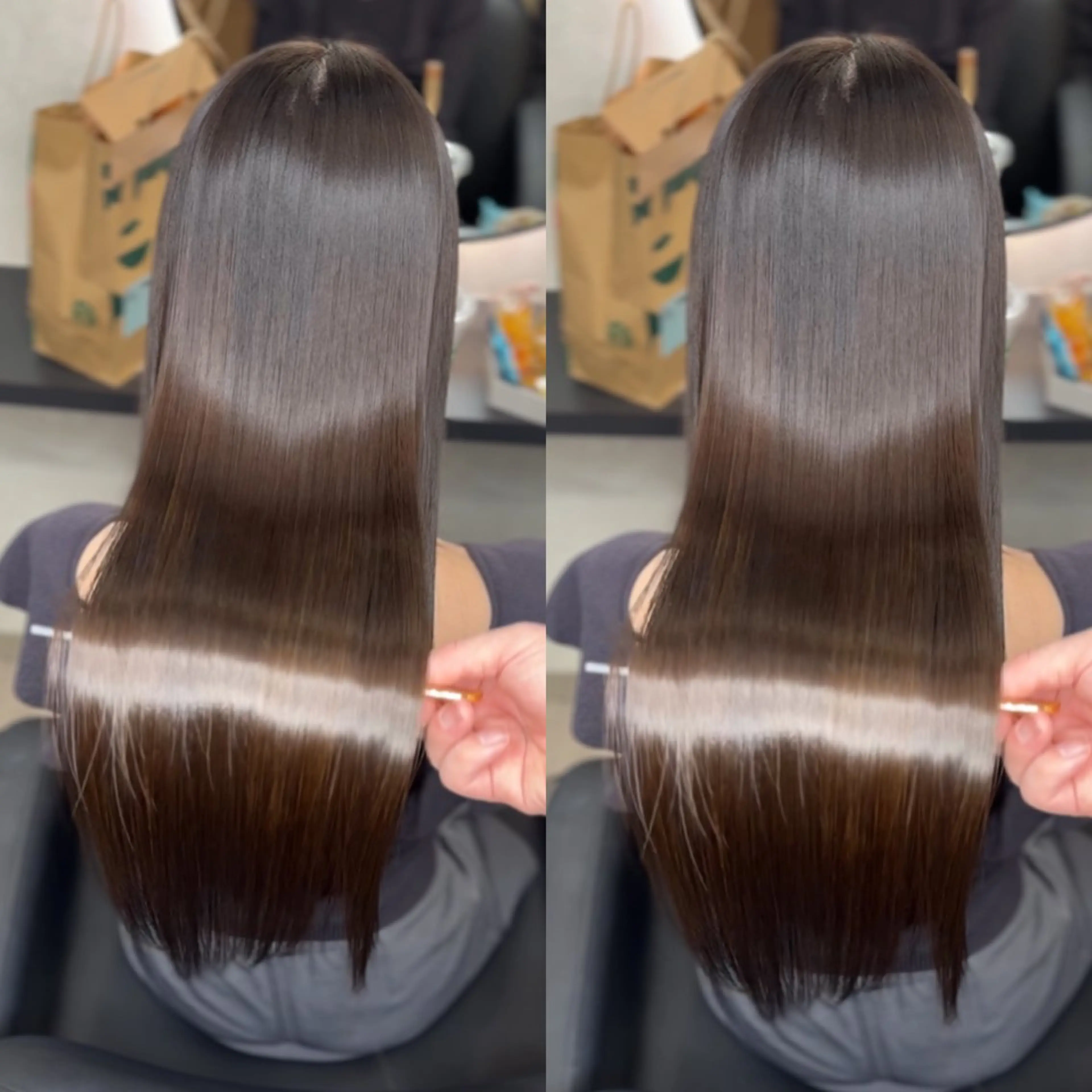 ロング カラー 新宿/髪質改善/ 縮毛矯正/松永ゆいのヘアスタイル