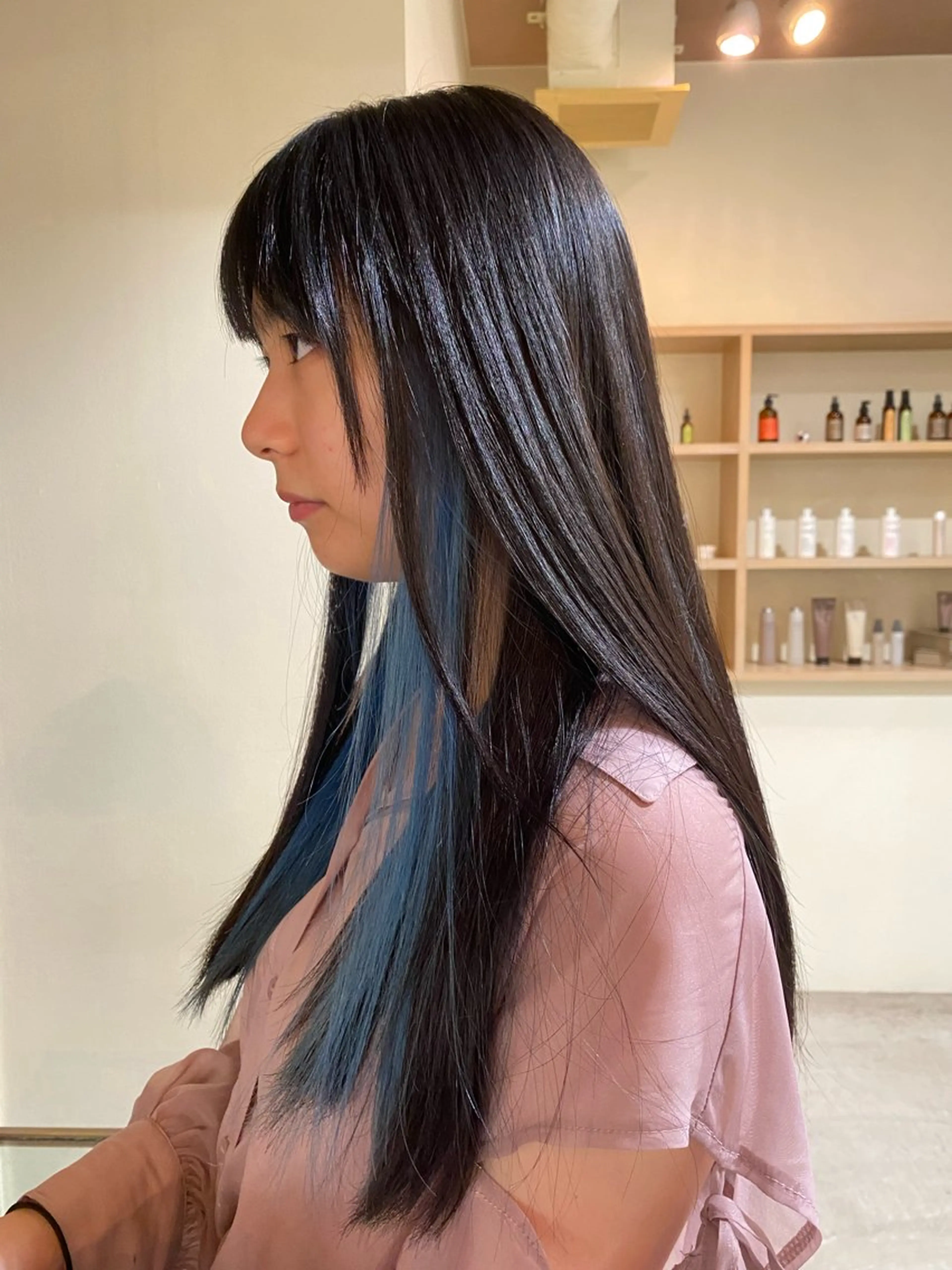 ロング カラー ブリーチ 透明感カラー miumiu/恵比寿 カットモデル募集のヘアスタイル