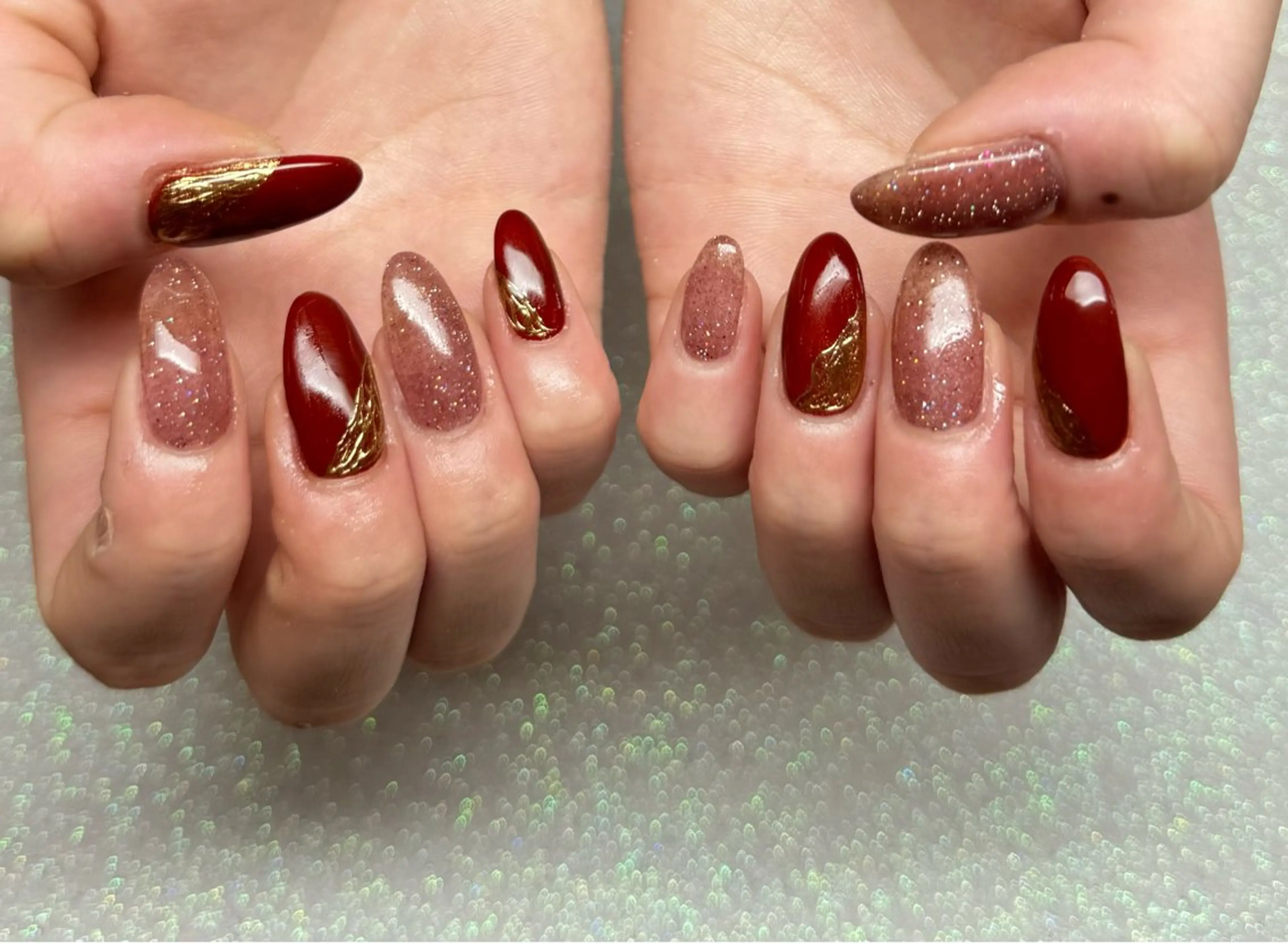 ネイル ハンドネイル VIERU 🌈🎀💖のネイルデザイン