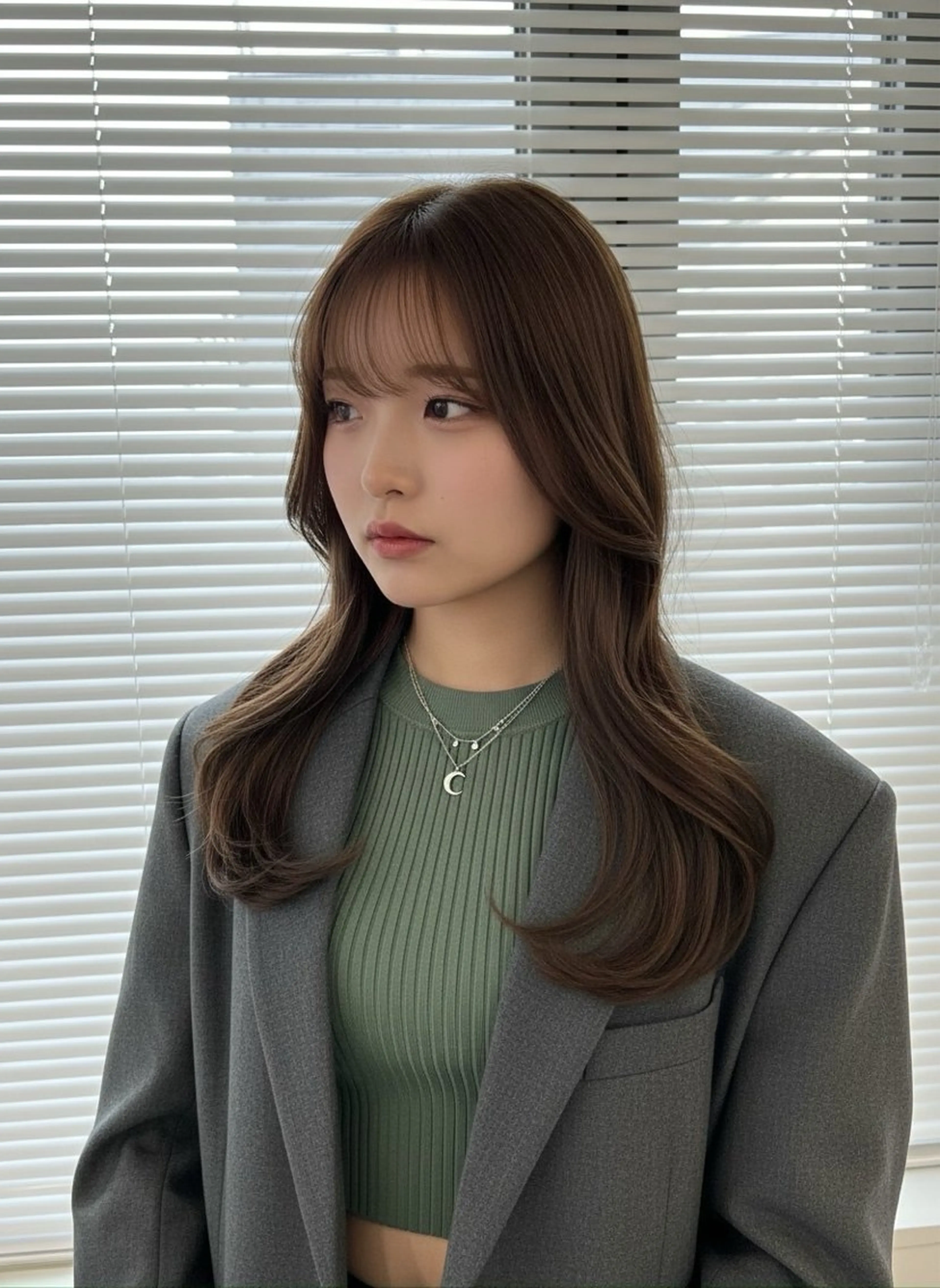 ロング カット トリートメント ヘッドスパ ヘアセット 🥯縮毛/レイヤー/ ベージュヘア🥯のヘアスタイル