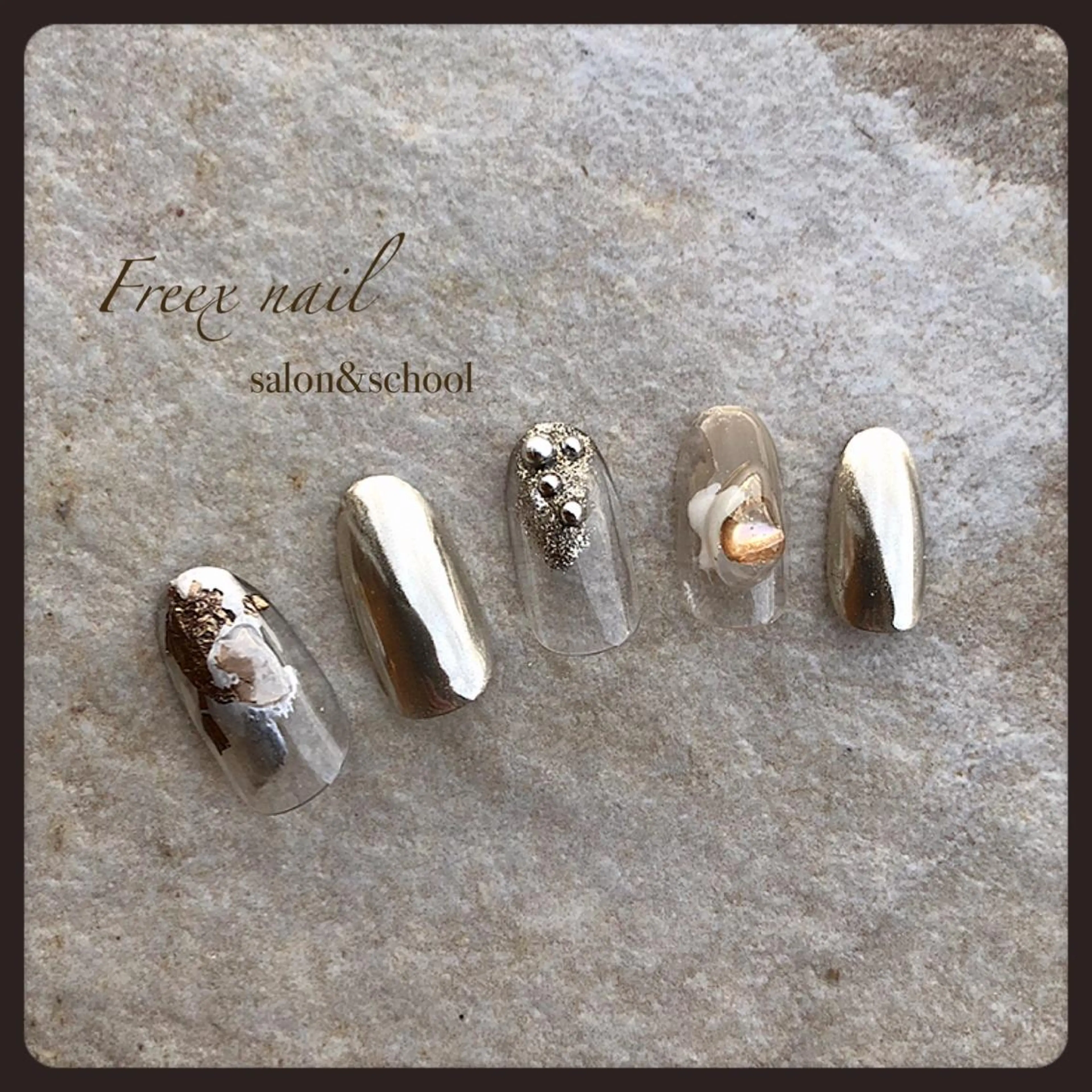 ネイル ミラーネイル Freex nail所属・freex nail /ニュアンス/個性派のネイルデザイン