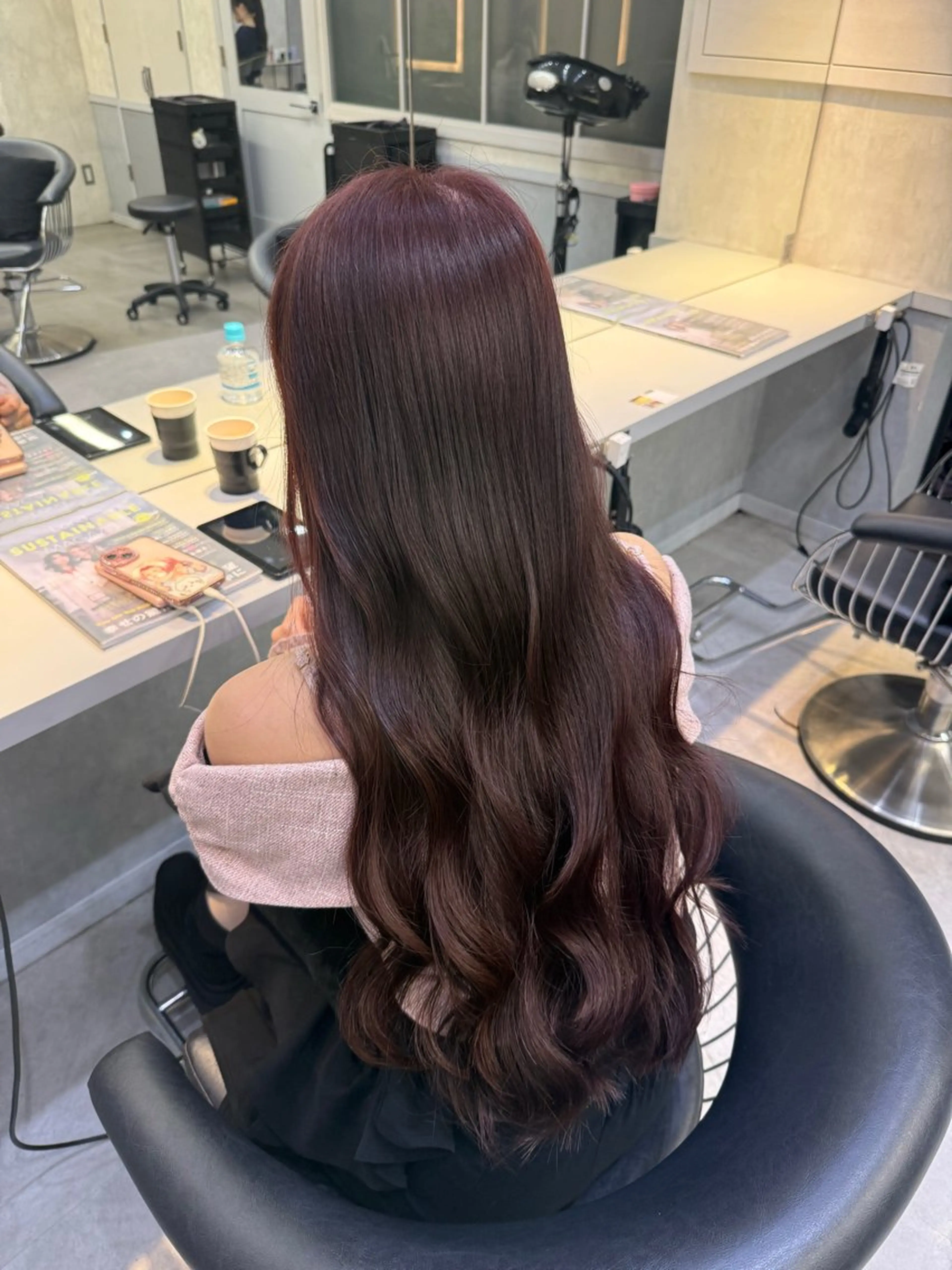 ロング カラー カット ヘアカラー トリートメント 韓国レイヤー× 艶髪 池袋/ハナ🌷のヘアスタイル