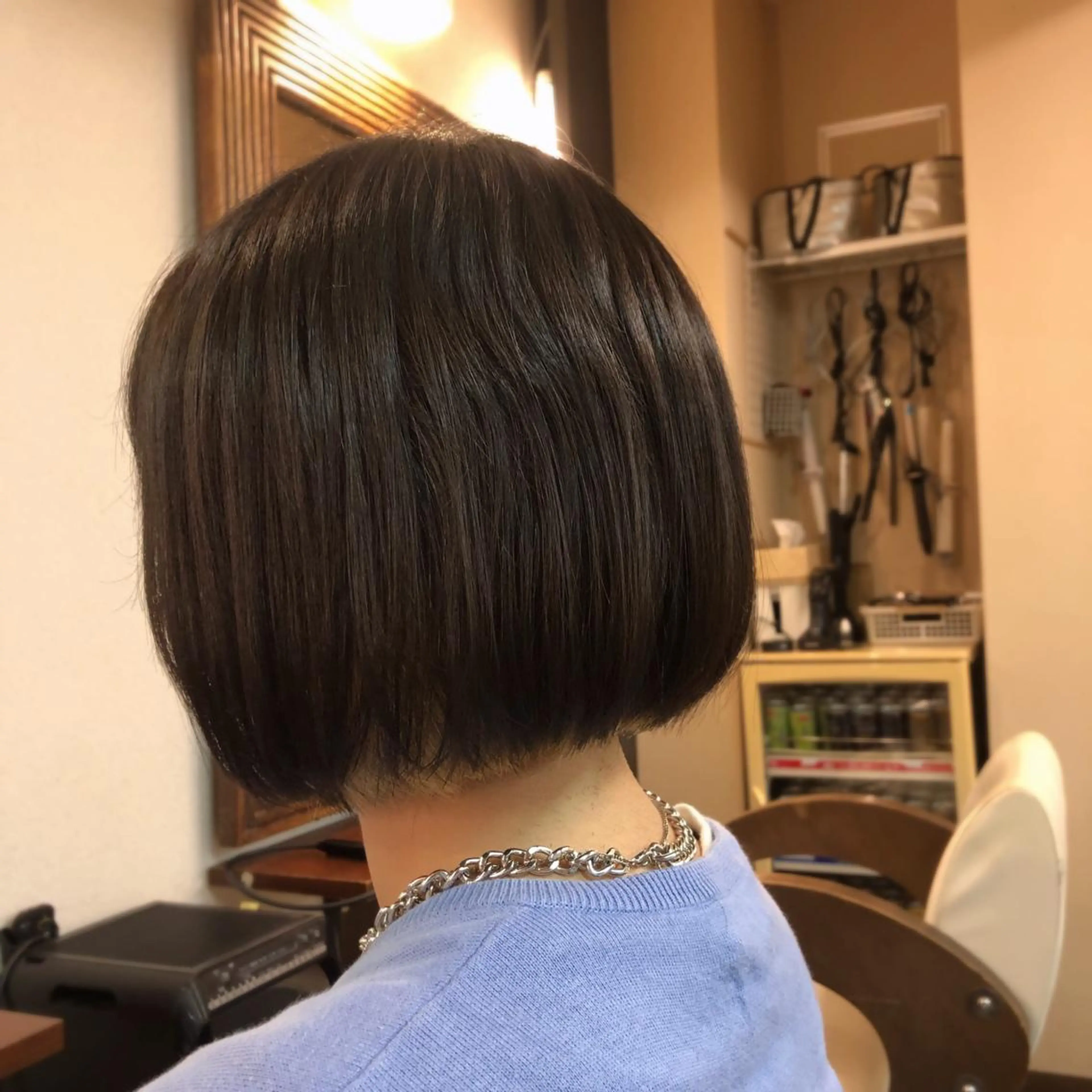 ミディアム カット トリートメント 山崎 絵莉香のヘアスタイル