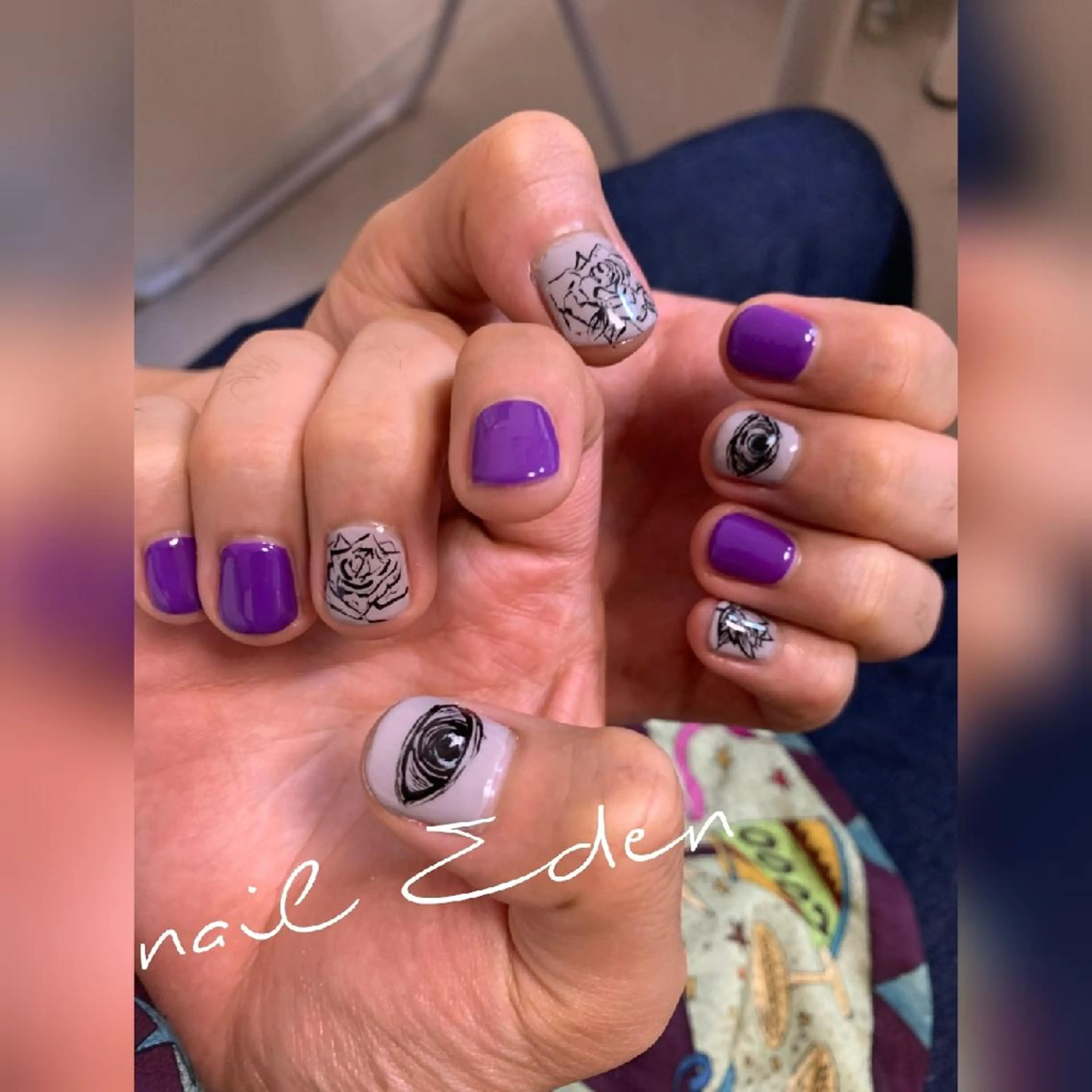 ネイル 持ち込み ハンドネイル ハンドケア Eden　private nail saron所属・Eden ♾️のネイルデザイン