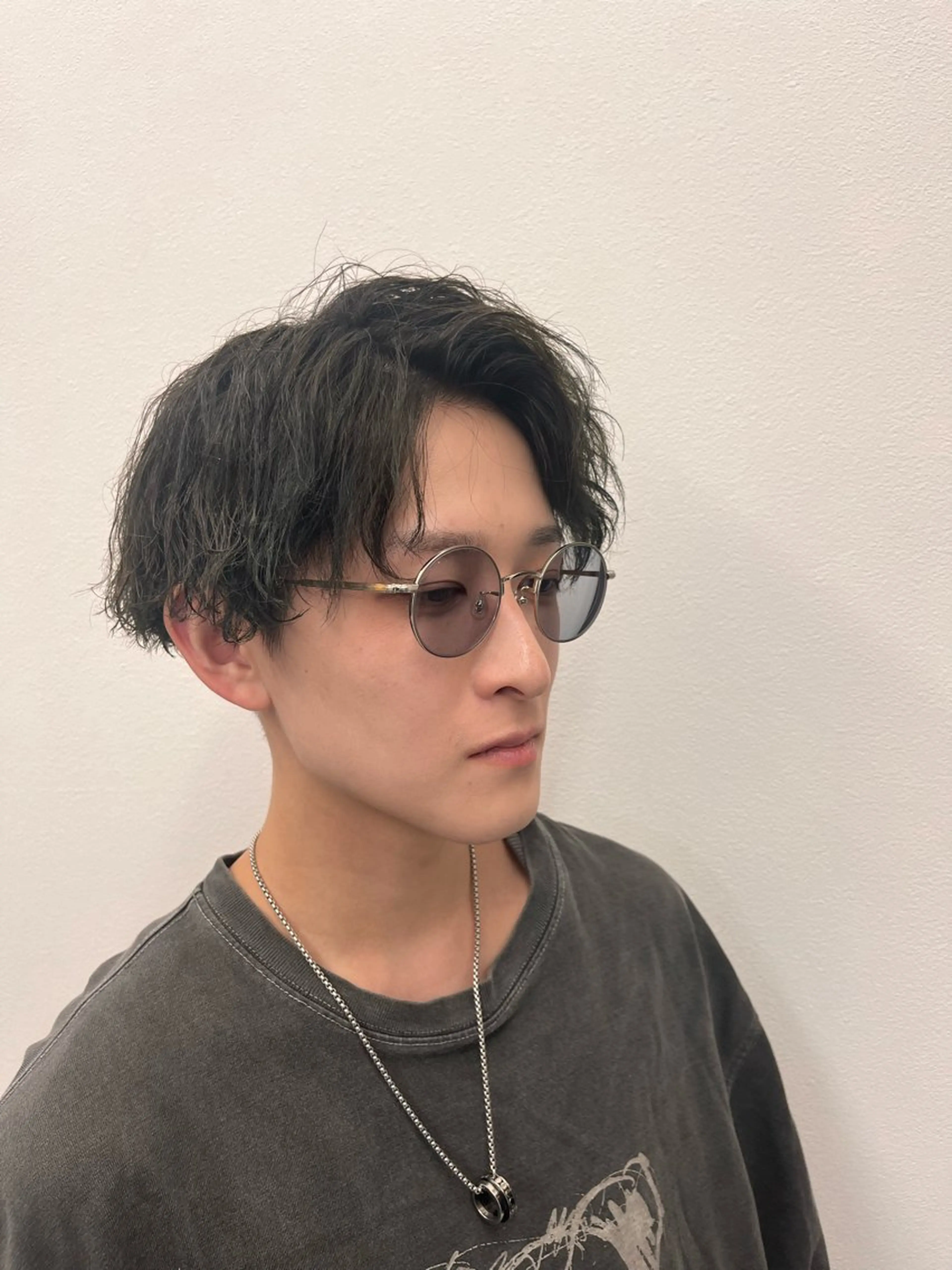 🔥学生限定🔥似合わせメンズカット+最新トレンドケアパーマ(波巻き、ツイスト系、シャドウ、フェザー、プードルなど)の写真