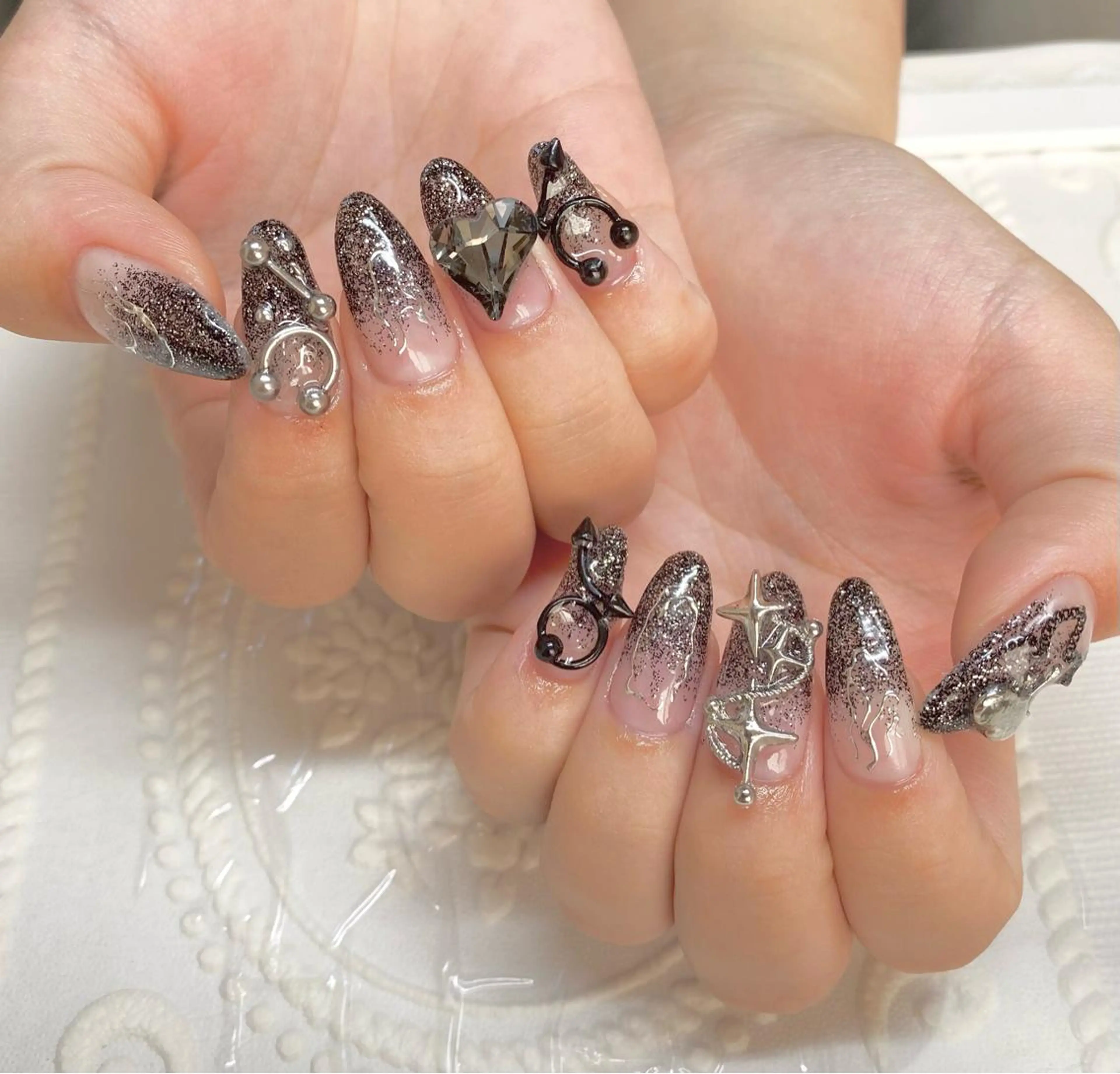 ロング ネイル ハンドネイル lune nail_2017のその他イメージ