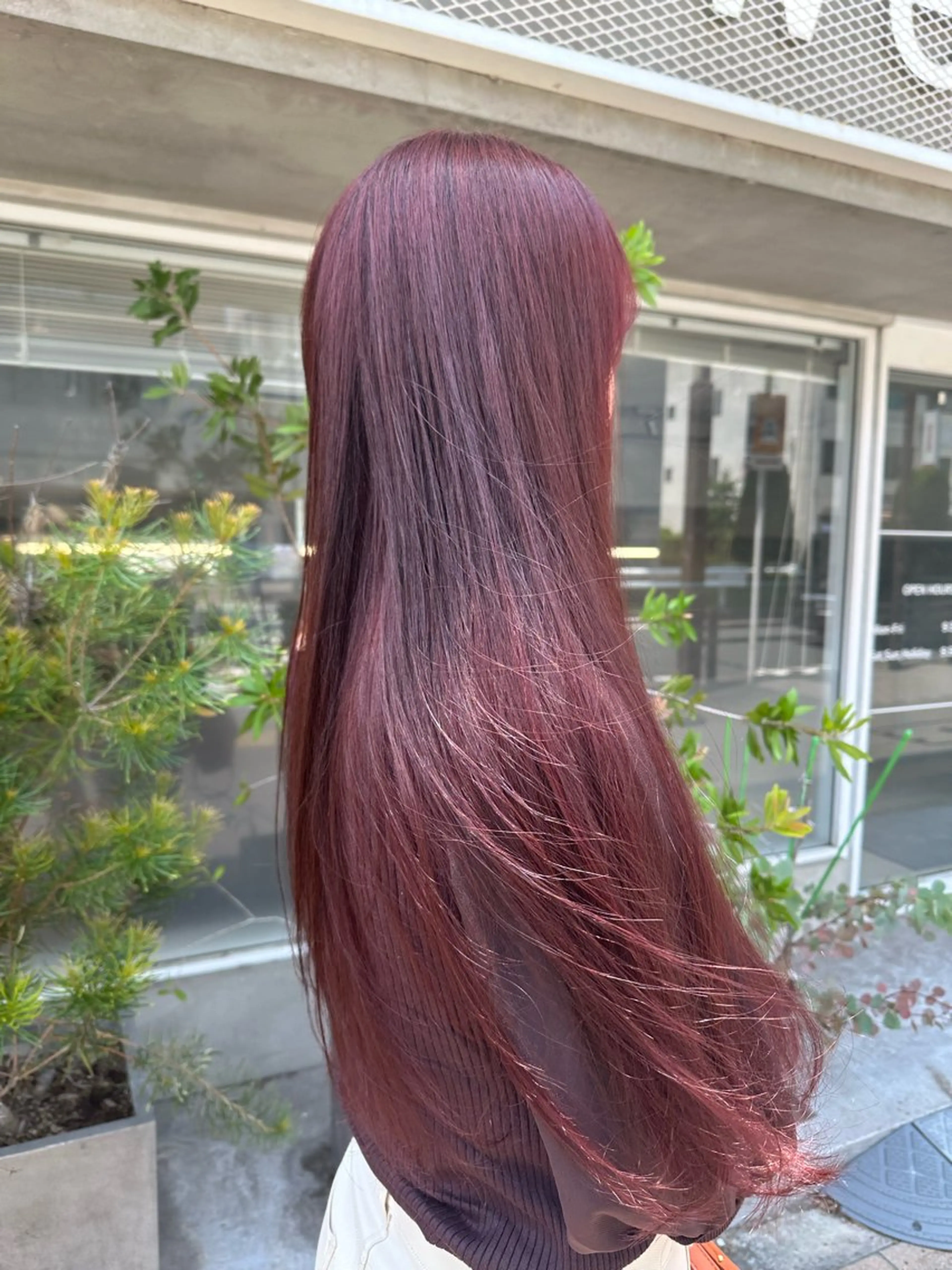 ロング カラー カット ヘアカラー トリートメント 🎀暖色カラー🎀 おかだみほのヘアスタイル