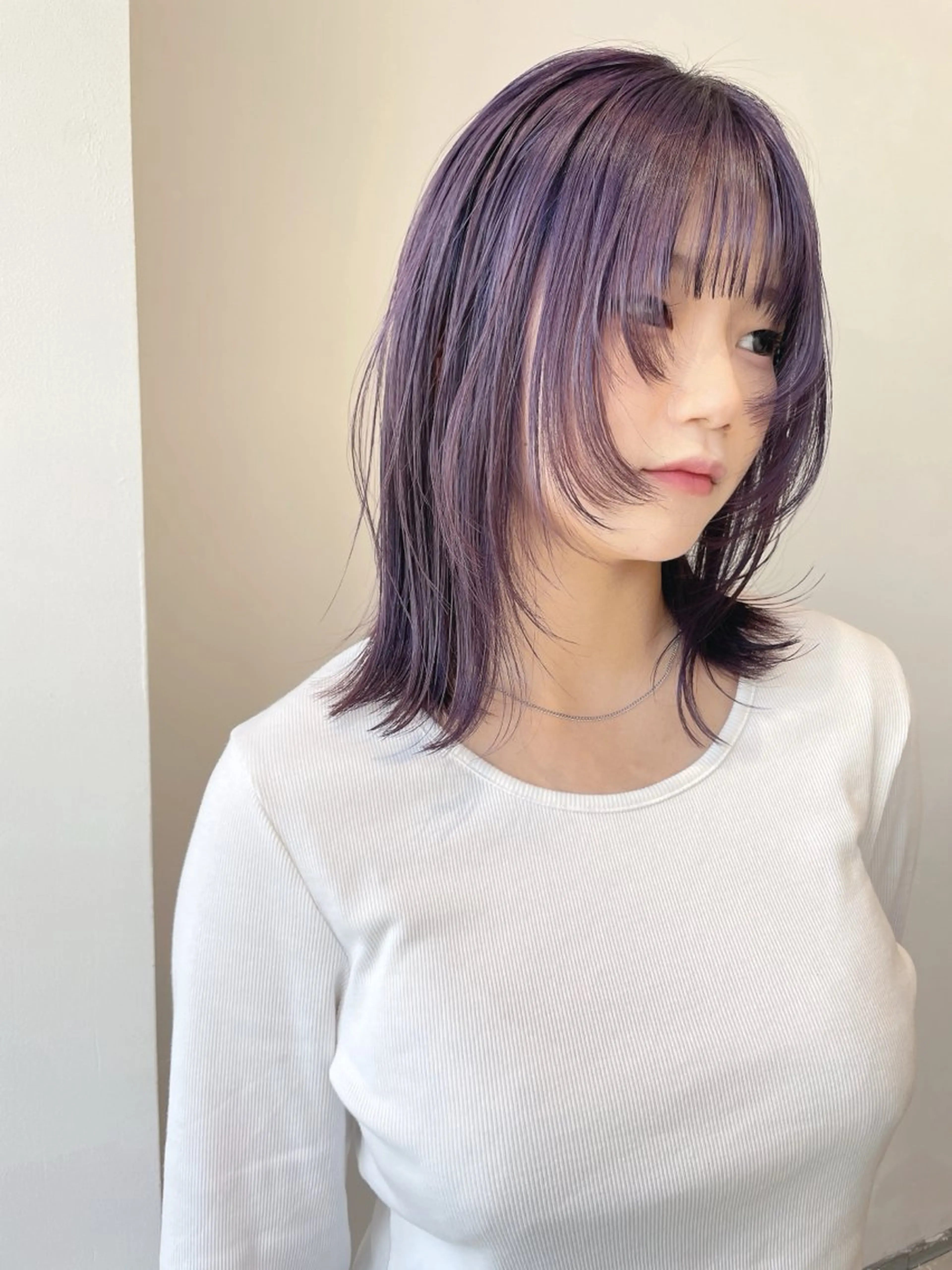 ミディアム カラー ill.所属・ill［イル］大須 ダブルカラー髪質改善のヘアスタイル