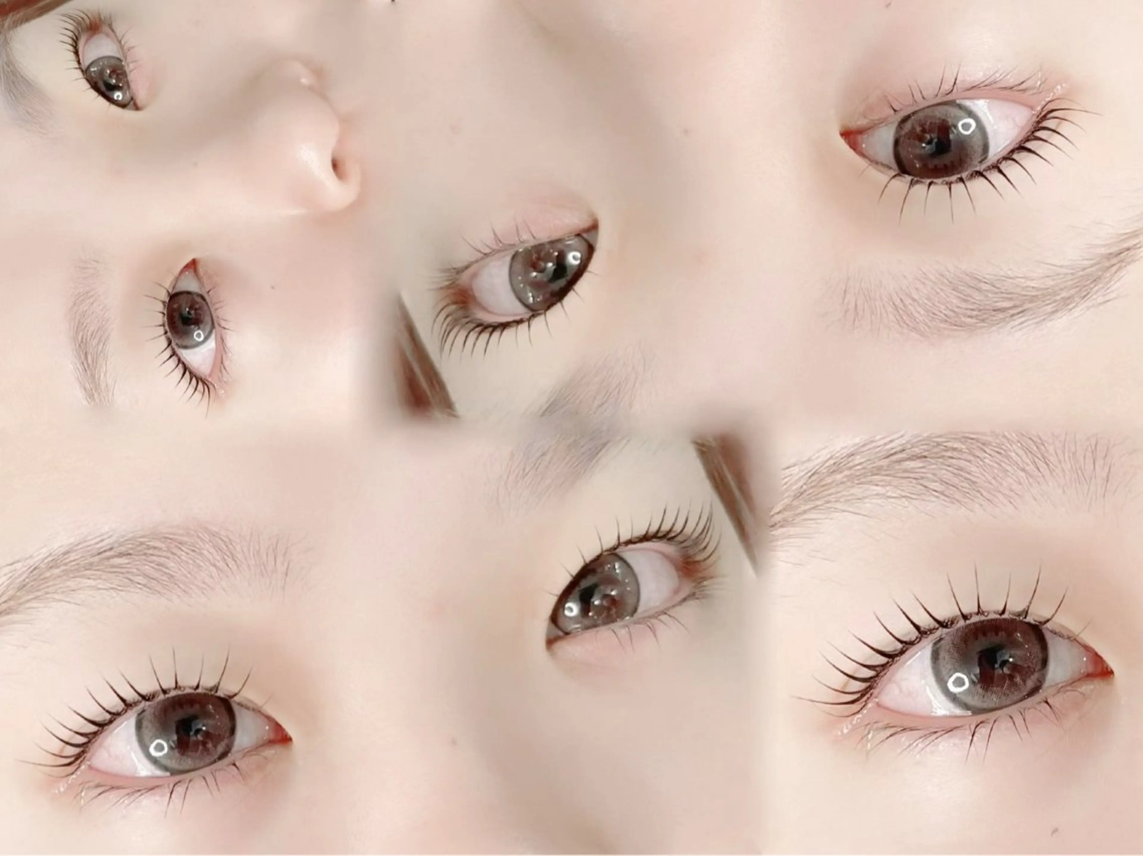 マツエク・マツパ 束感まつ毛 ナチュラル 一重×まつ毛パーマ マツパ Livicate 💗🧁🎀🦋のマツエク・マツパデザイン