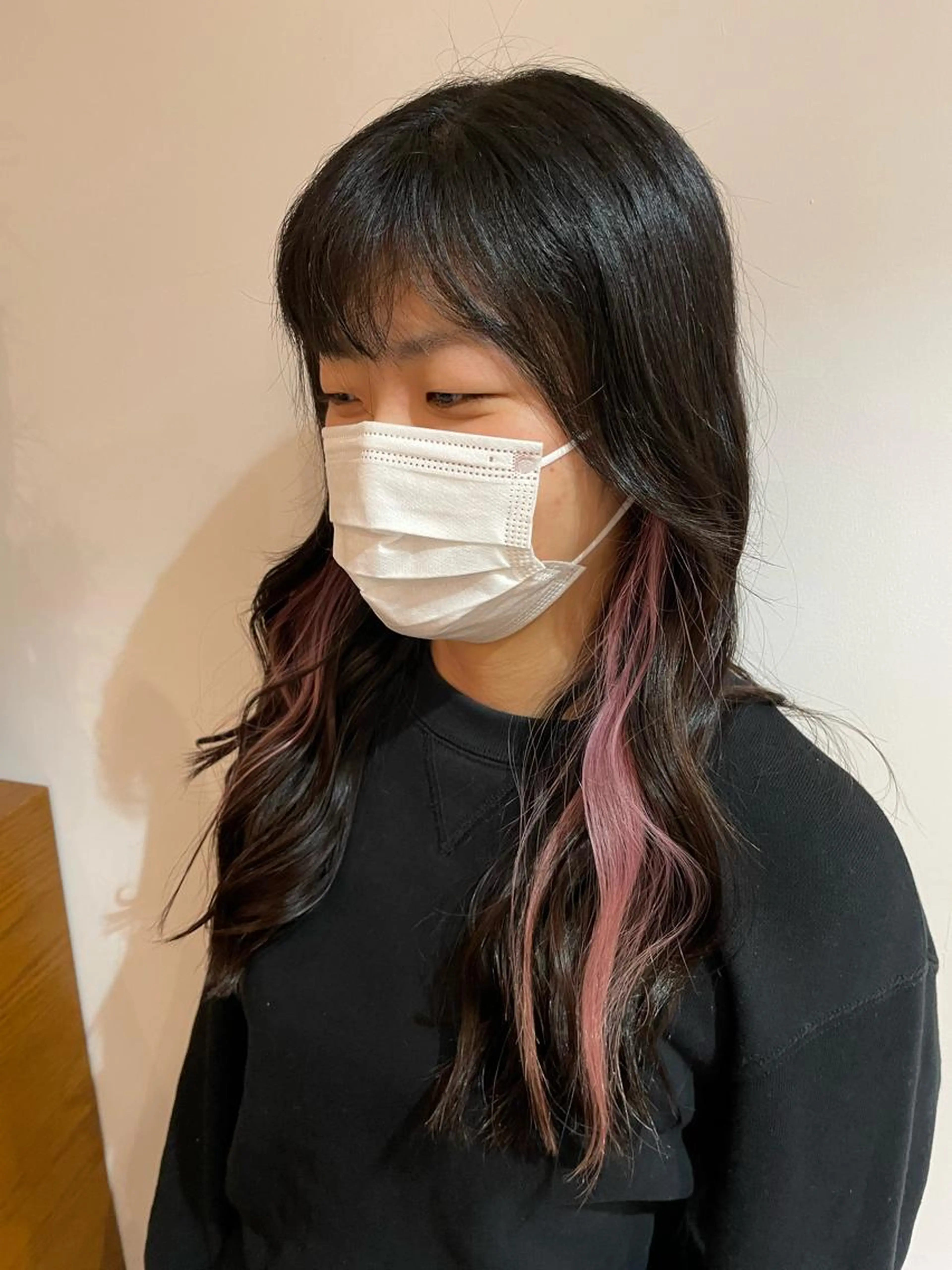 カット✂︎＋イヤリングカラー🌈の写真