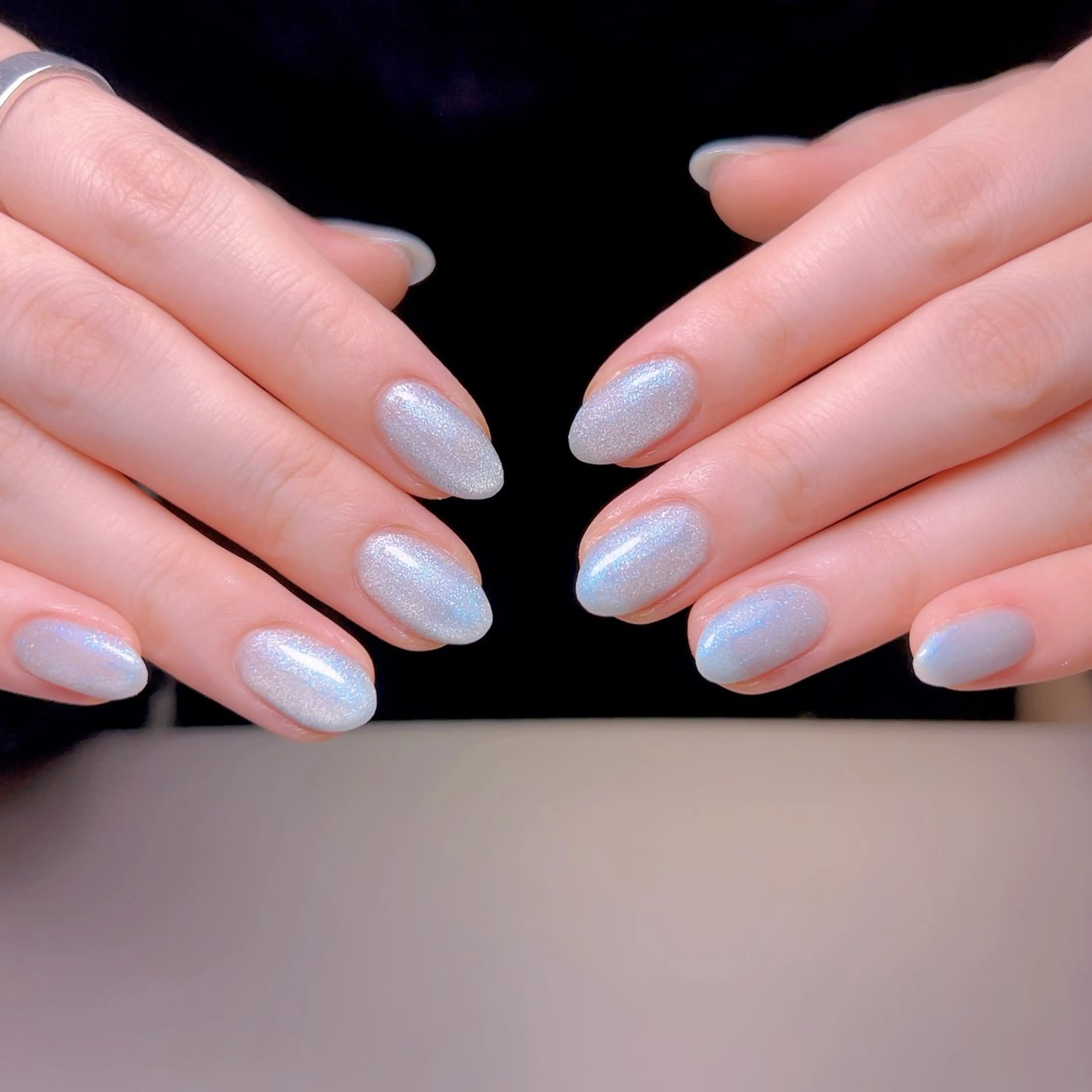 ネイル フレンチネイル ジェルネイル グラデーション 韓国ネイル マグネットネイル ハンドネイル 【長さ出し】 IRIS NAILのネイルデザイン