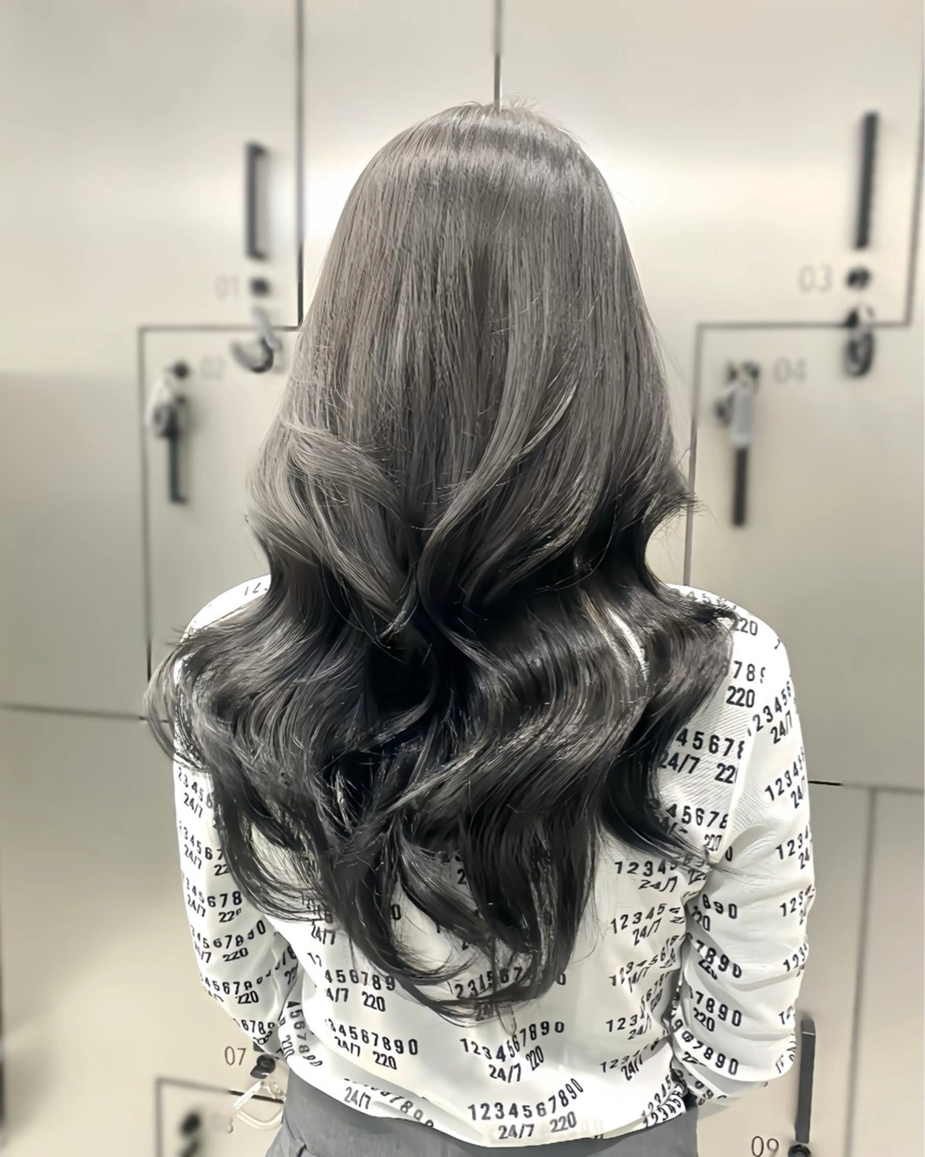 ロング カラー 京都レイヤーカット うえひのヘアスタイル