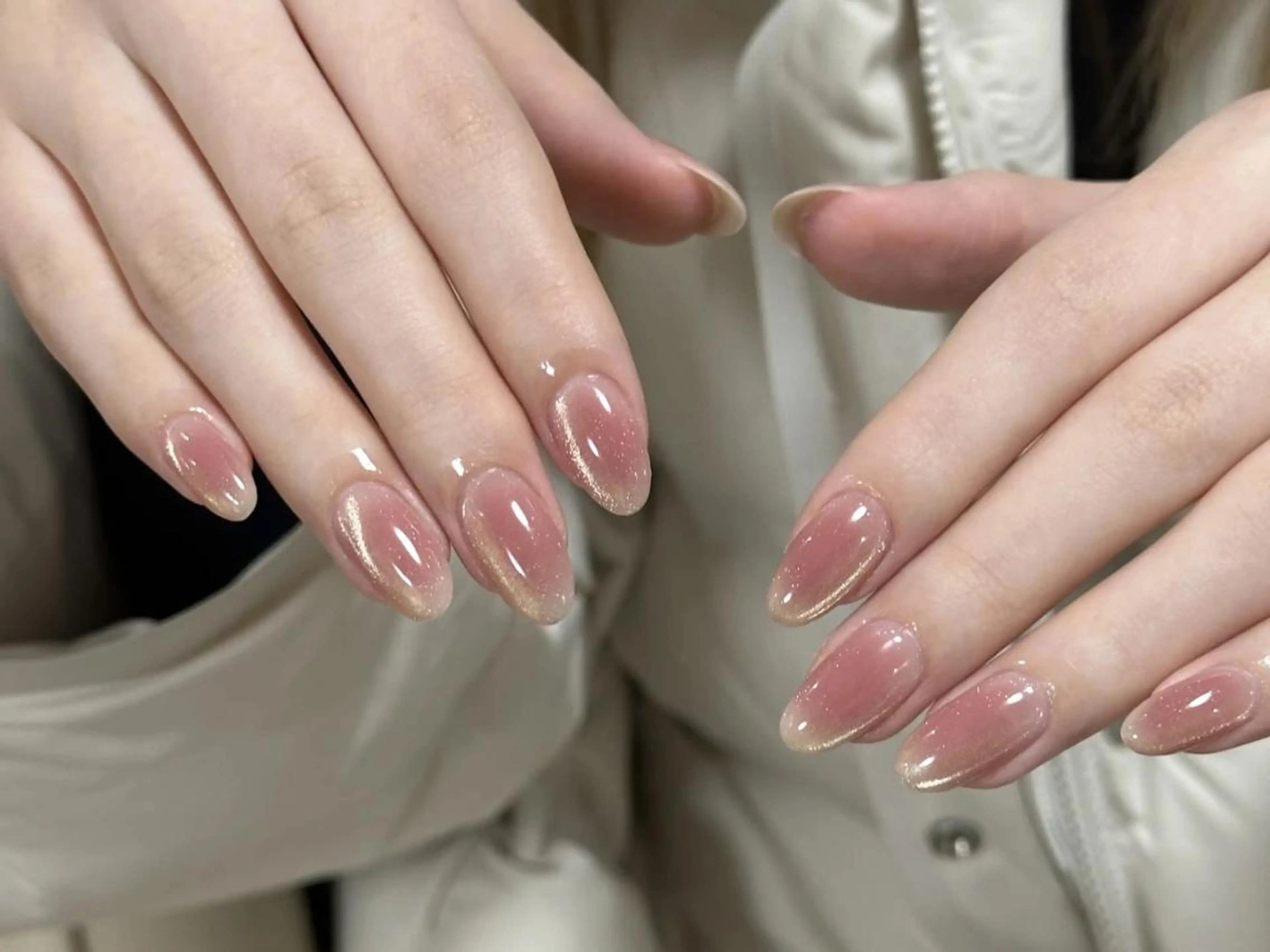 メンズ ネイル アートネイル フレンチネイル ジェルネイル キラキラネイル パラジェル ハンドネイル Bloom kabukiのネイルデザイン