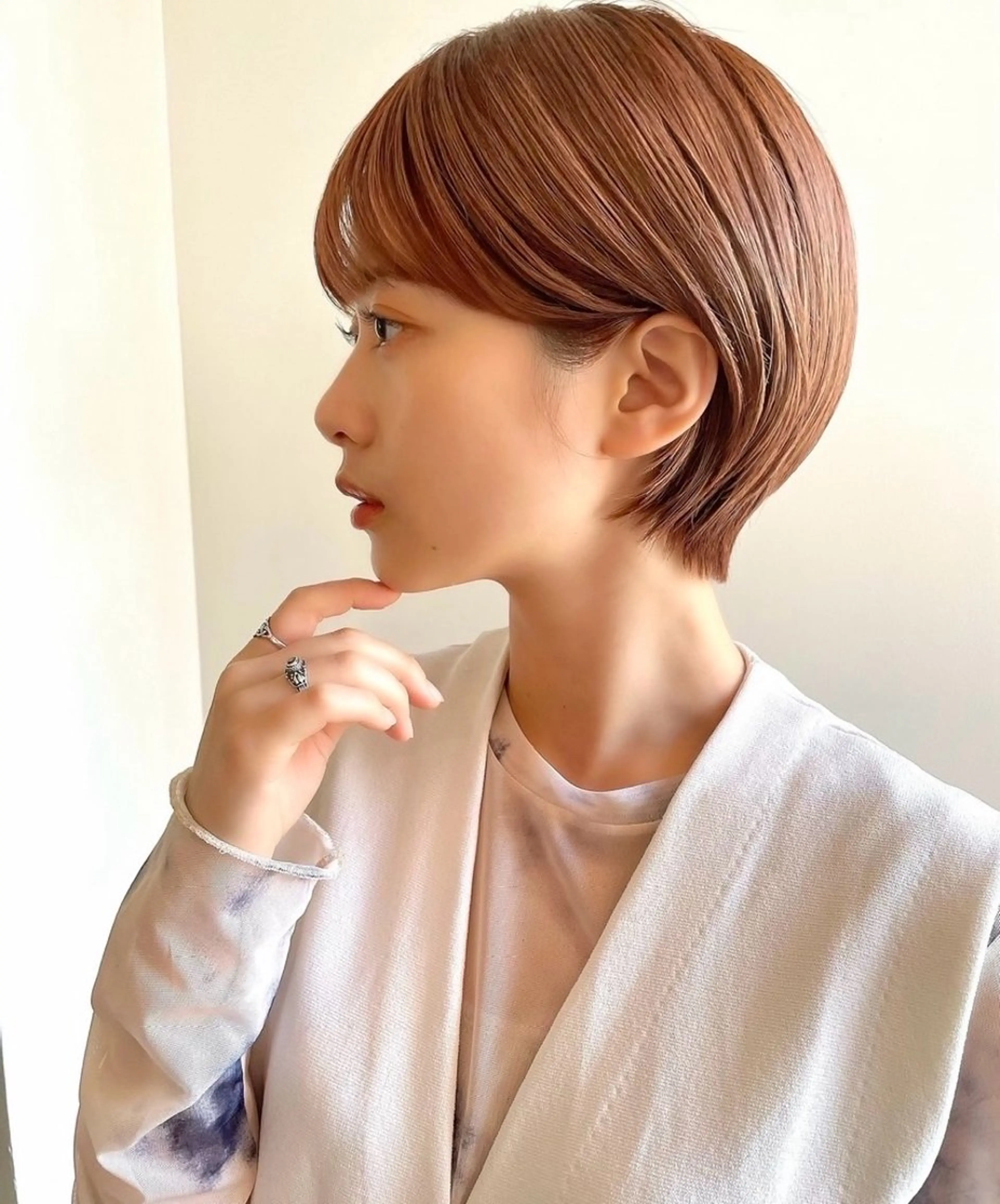 ショート riria/ボブ /ブラウンカラー🎀のヘアスタイル