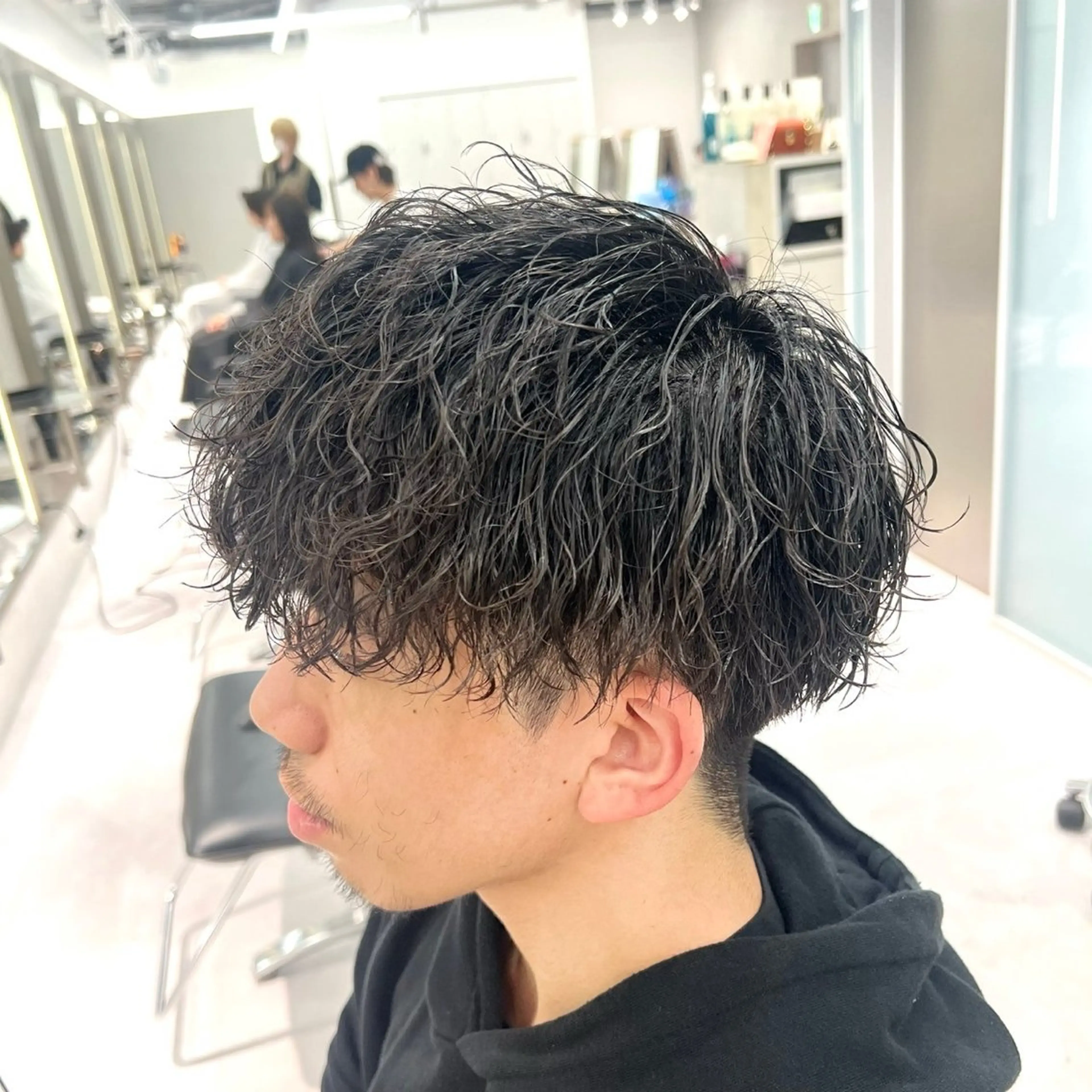 パーマ メンズ 🐺ウルフ/レイヤー カット/高嶋湧大のヘアスタイル