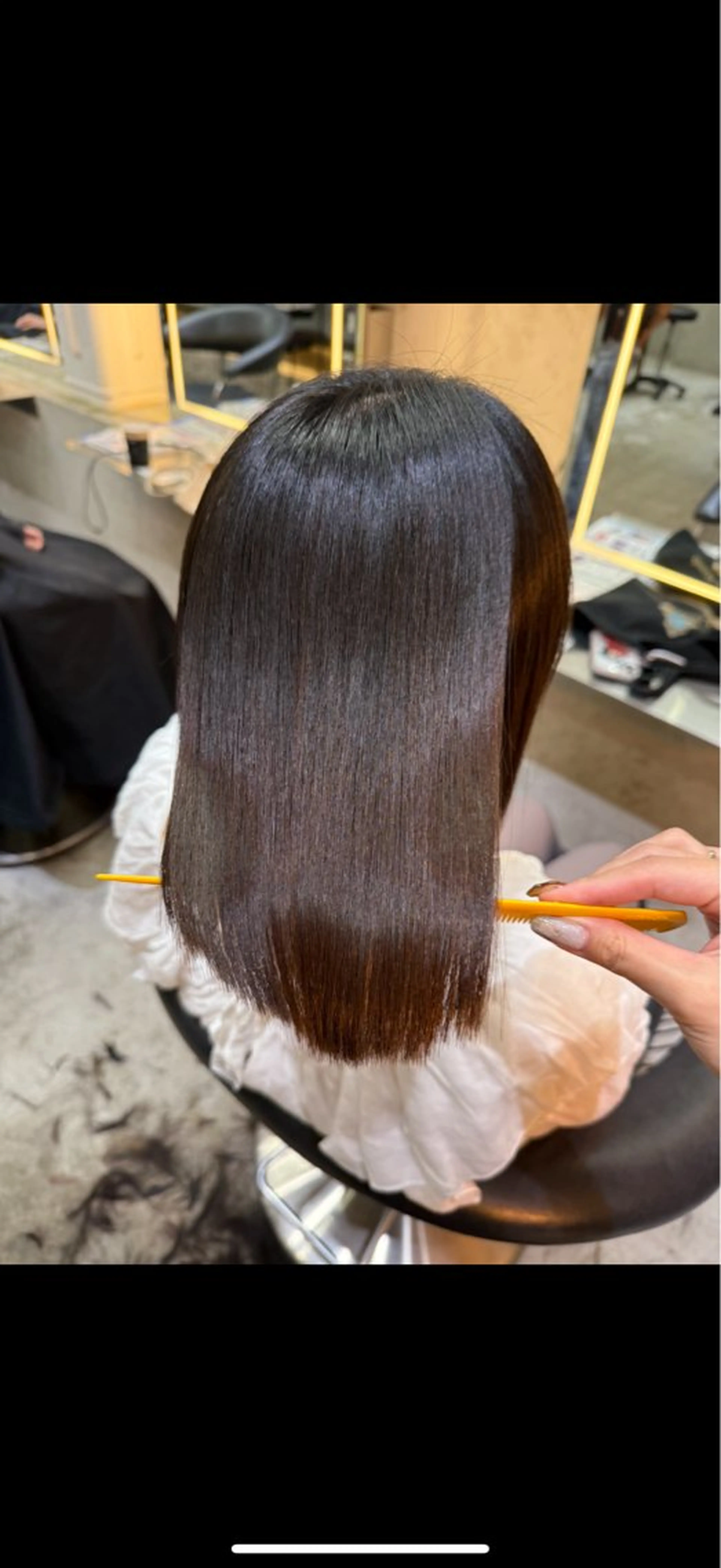 ミディアム カット 縮毛矯正 トリートメント 髪質改善/ボブ/ ハイトーン❣️yuiのヘアスタイル