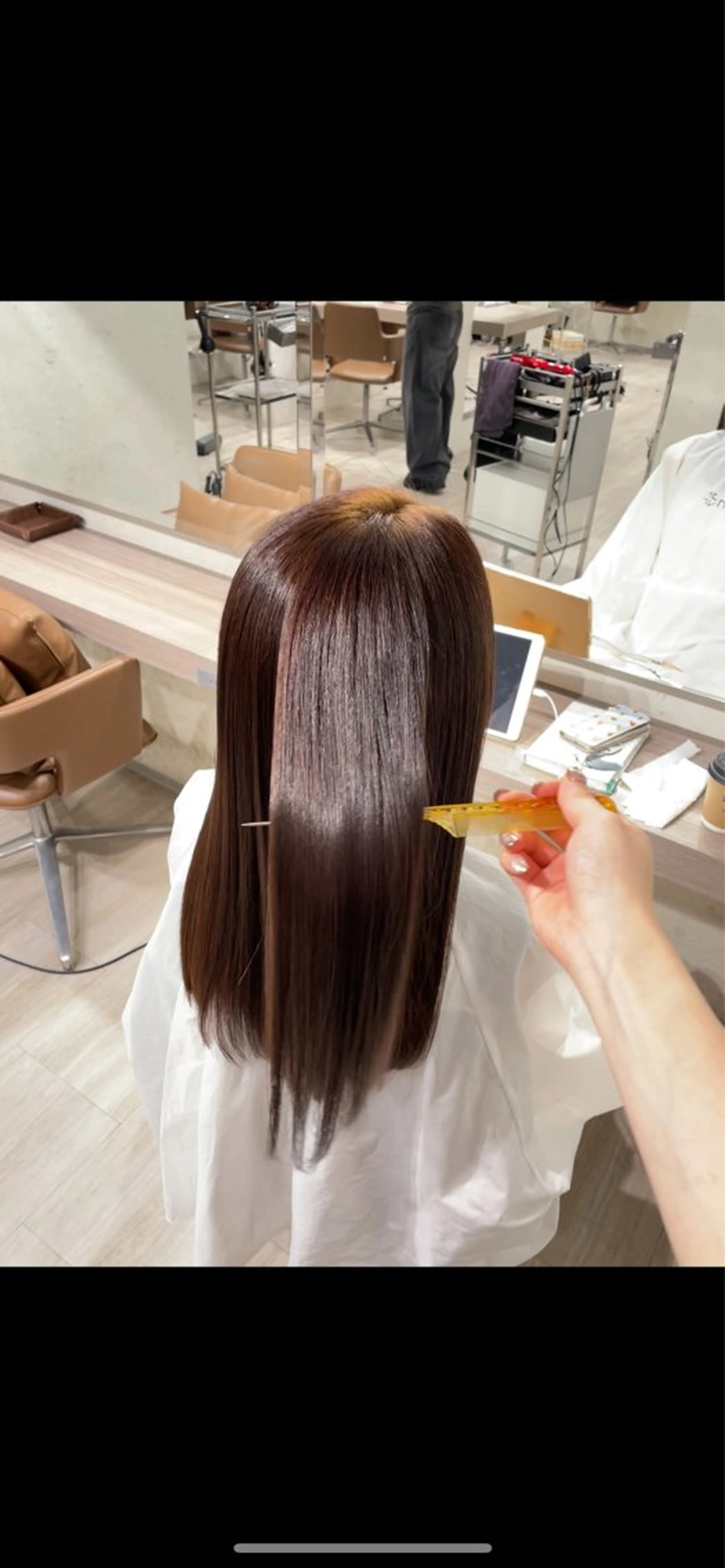 ロング トリートメント ハイライトデザイン 特化/表参道/みづきのヘアスタイル