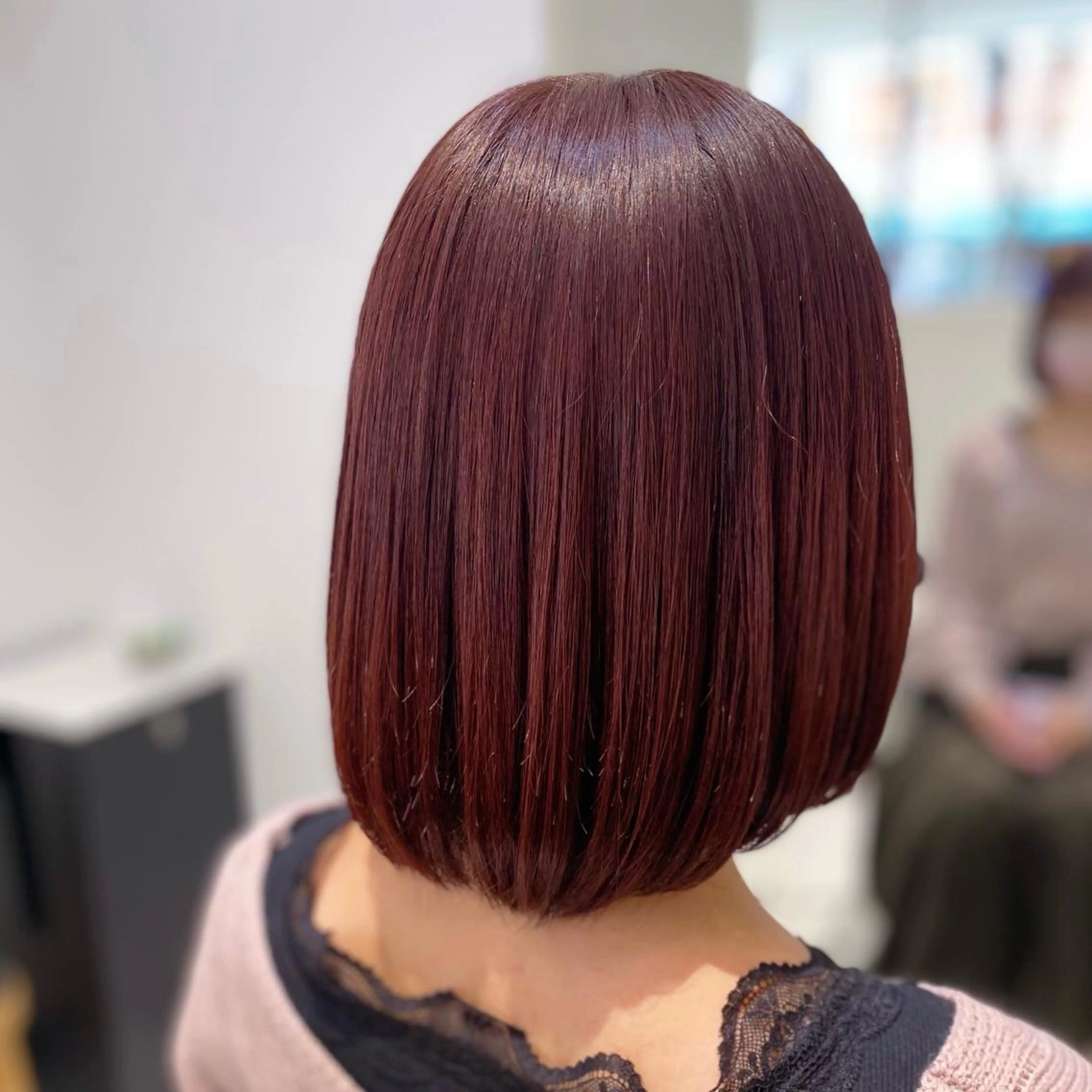 ショート YASU🍎CUT 赤系カラー/ヘアケアのヘアスタイル