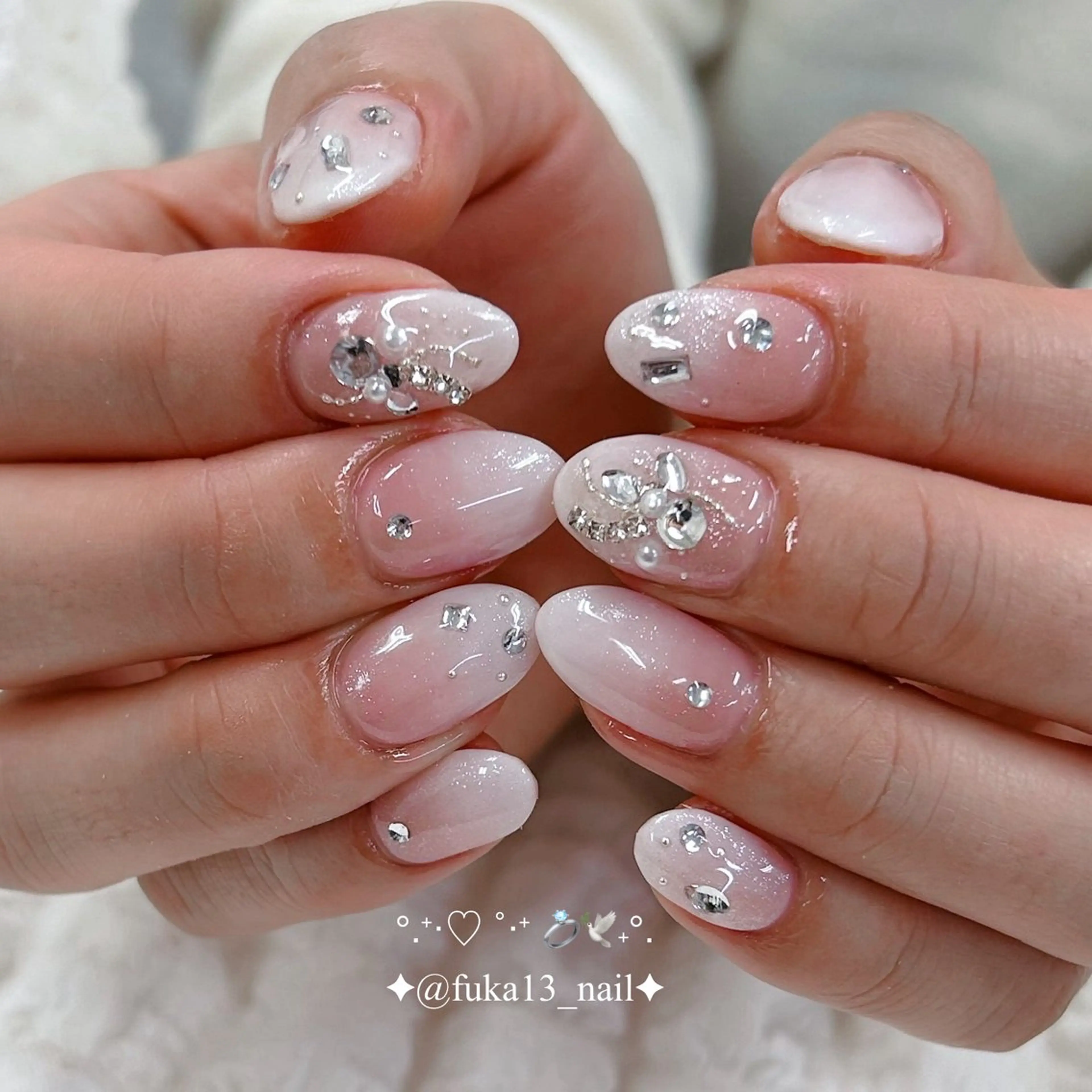 ネイル ブライダルネイル ハンドネイル ネイルサロンAnela【アネラ】所属・Nail♡Fuka. /2月予約受付中のネイルデザイン